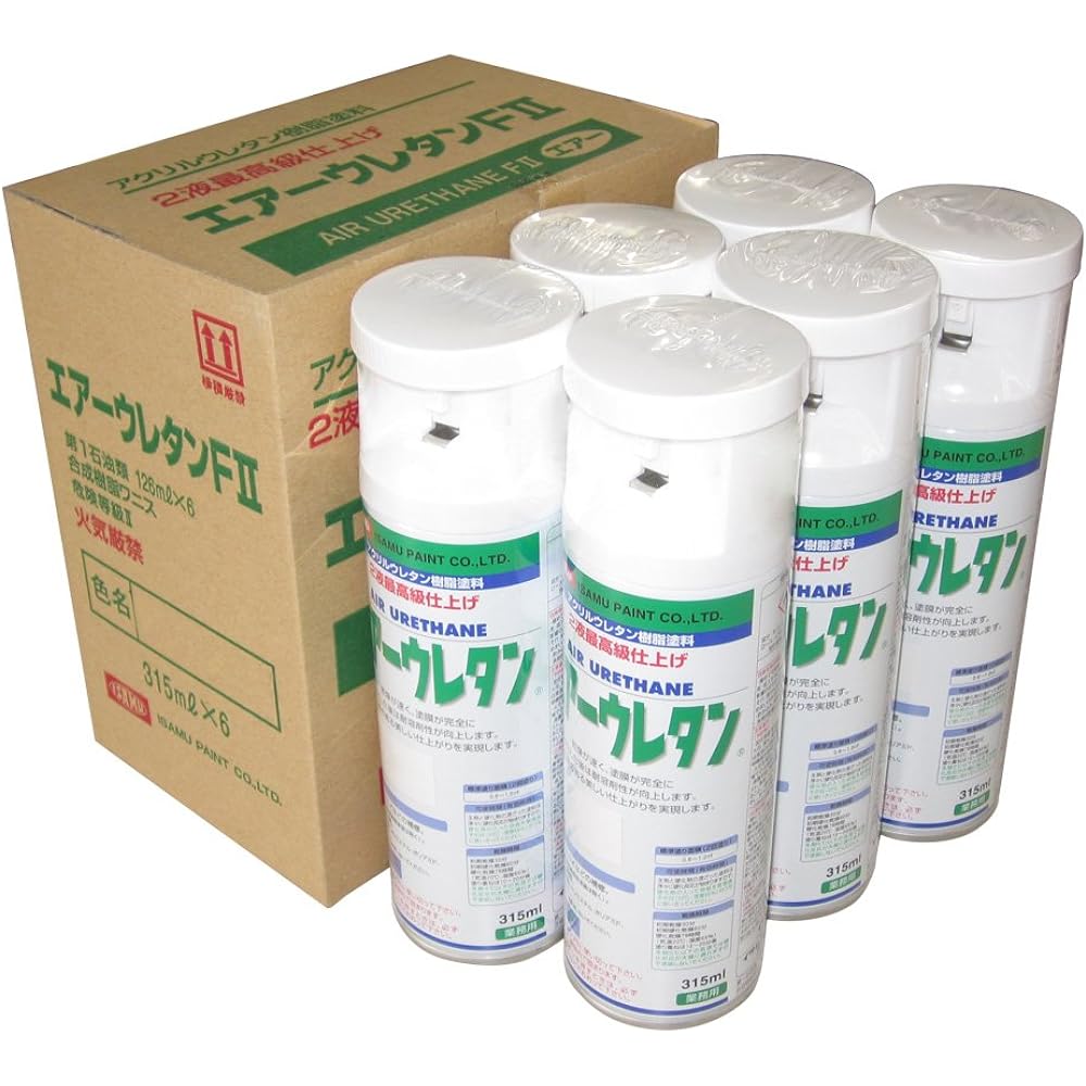 Isamu Paint 629-7981 Air Urethane 1 box [White] 315ml x 6 bottles