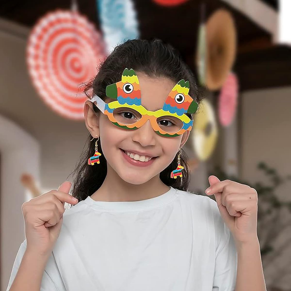 Cinco De Mayo Earrings for Women Mexican Earrings Enamel Sombrero Pinata Cactus Chili Pepper Earrings Fiesta Holiday Jewelry Gifts 9 Pairs