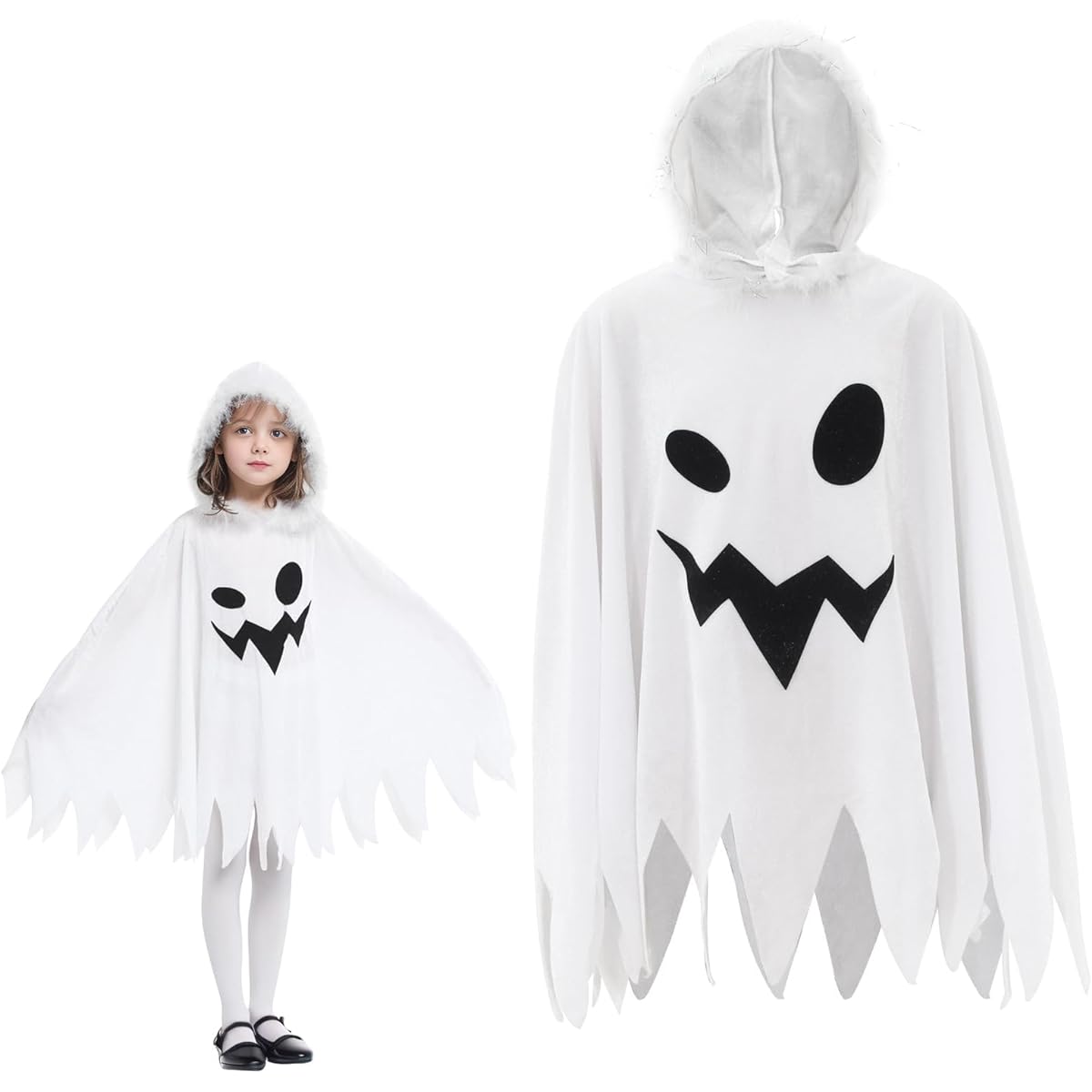 Jimall Girls Halloween Costume Ghost Scary Funny Dress