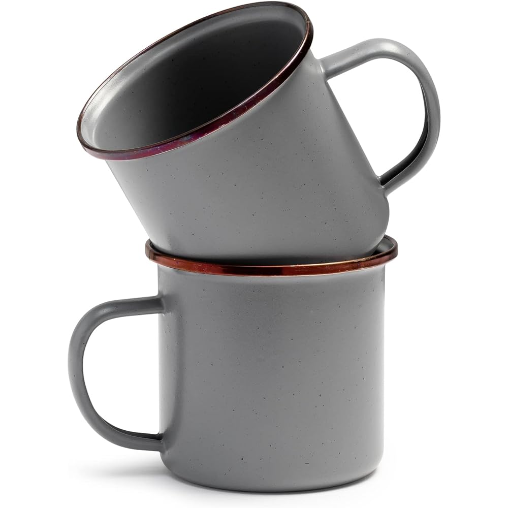 BAREBONES Enamel Cup Set of 2 Stone Blue [Authorized Japanese Distributor Product]