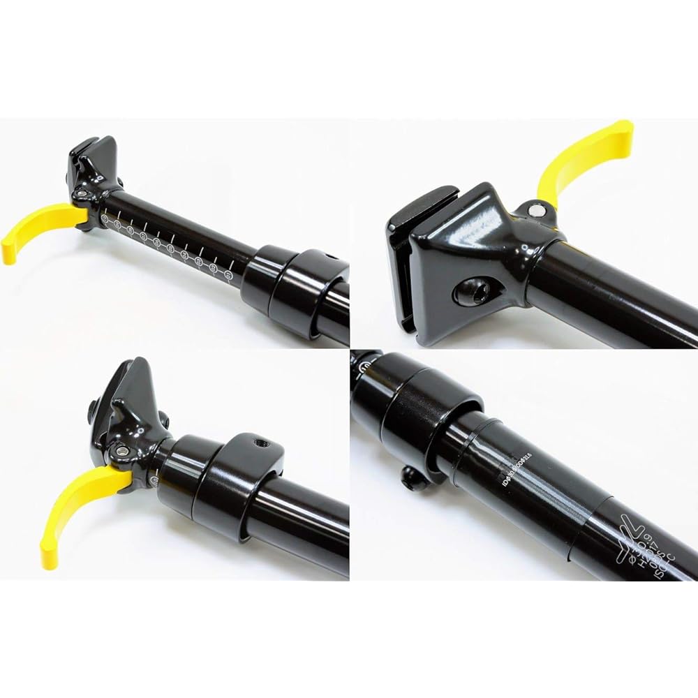 Lever type height adjustment pillar dropper seat post suspension seat post 30.9mm (with 31.6mm adapter)/370mm SPD-602/ISO-C anti-theft, special bolts used! 34.9mm with seat clamp