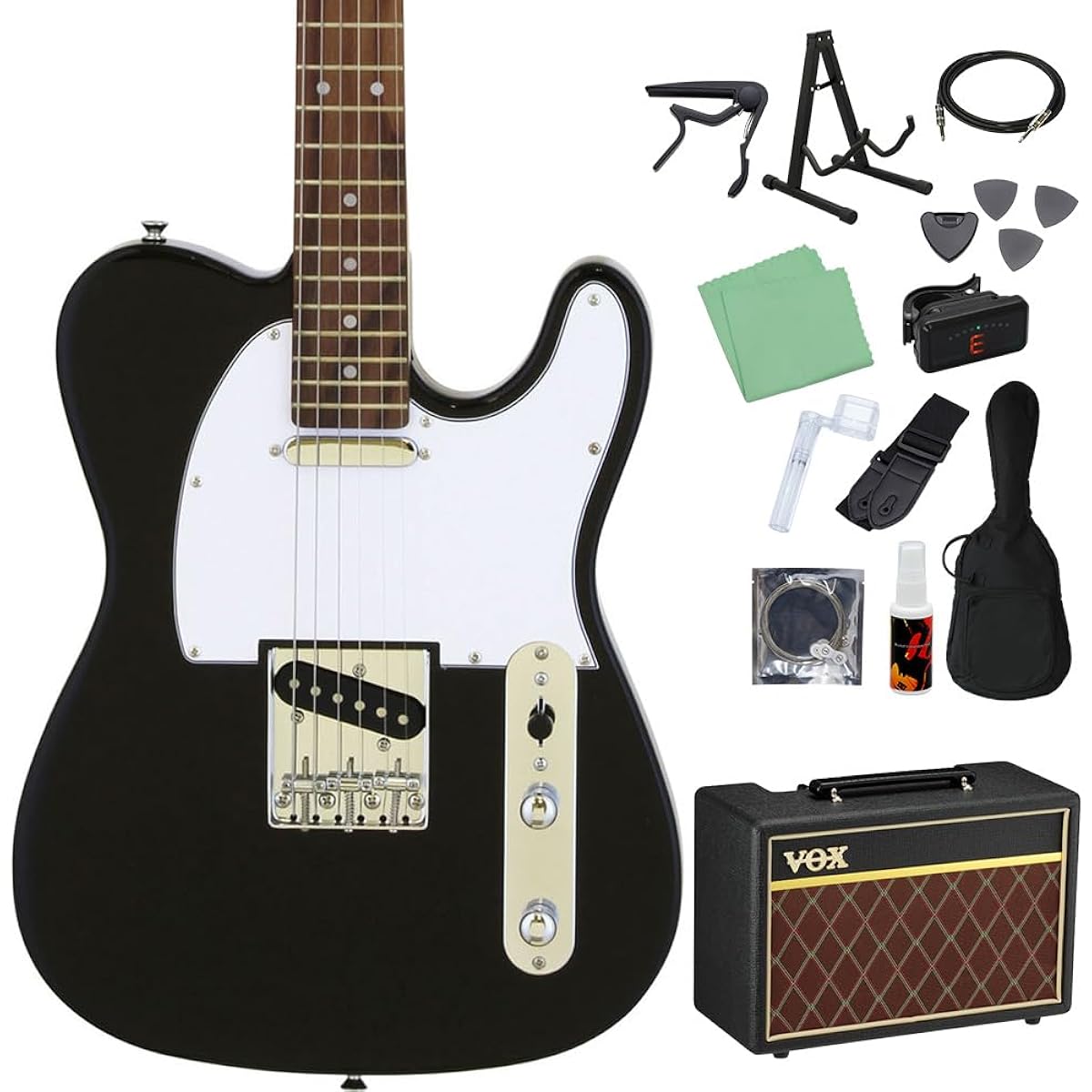 LEGEND LTE-Z BK Electric Guitar Beginner 14-piece Set [With VOX Amplifier] Legend
