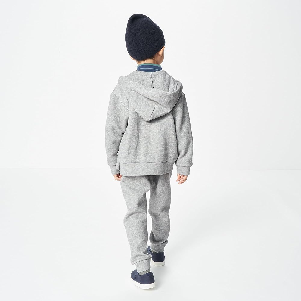 MUJI Parka Double Knit Sweatshirt Full Zip Parka (Kids) Unisex Children