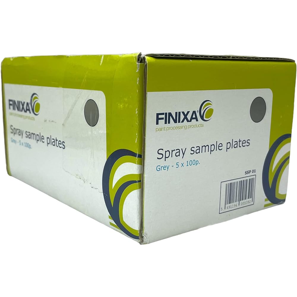 Finixa Spray Sample Plate, Light Gray, 500 Pieces, Color Adjustment Plate, Metal Plate, Tomari Confirmation Line Included