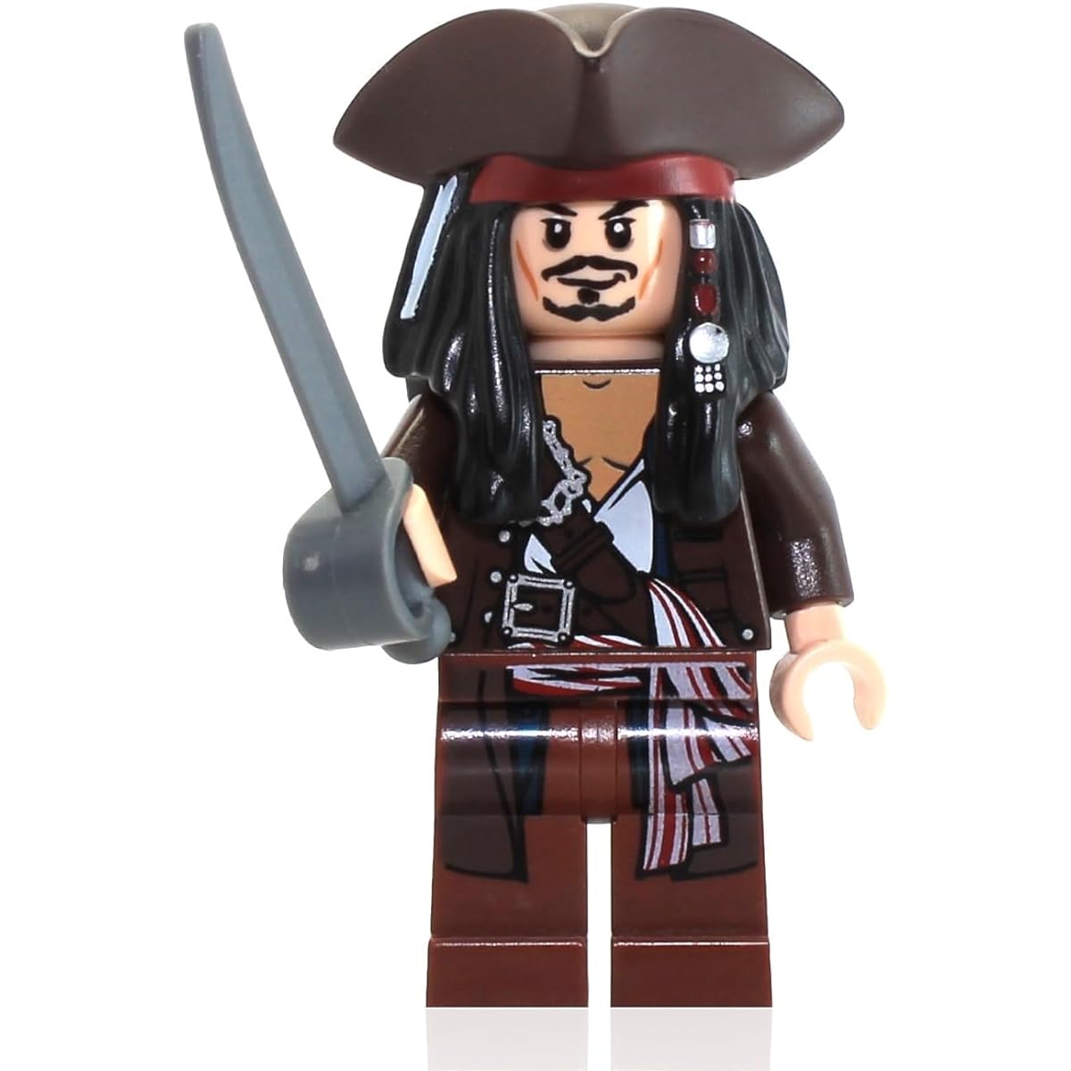 Captain Jack Sparrow (Hat & Jacket) - LEGO Pirates of the Caribbean Minifigur