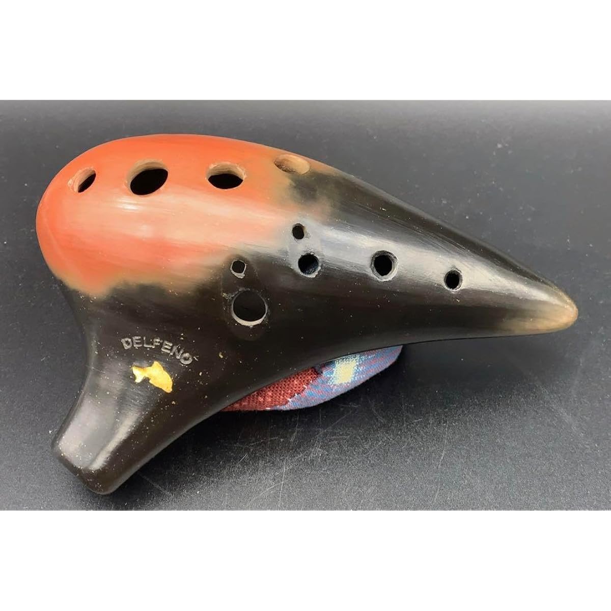 R31 Ocarina 4C Alto C major Made by Earth Sound Studio "Iruka" UV
