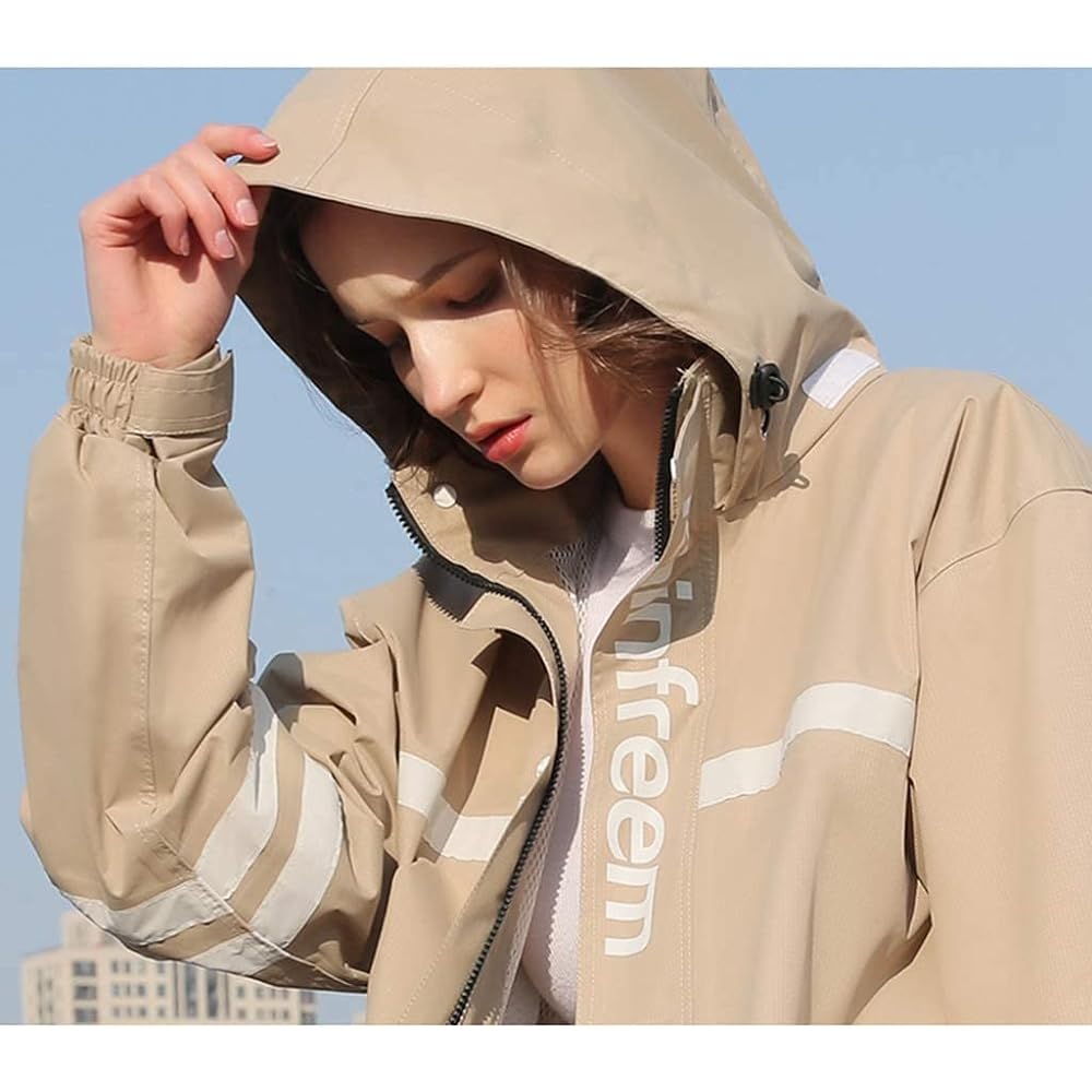 [rainfreem] Rainwear top and bottom set, women's raincoat, men's rain suit, top and bottom set, men's raincoat, women's kappa, unisex, rainwear, fishing, large size, rain gear, for commuting to work or school, stylish, rain suit, rainy season protection