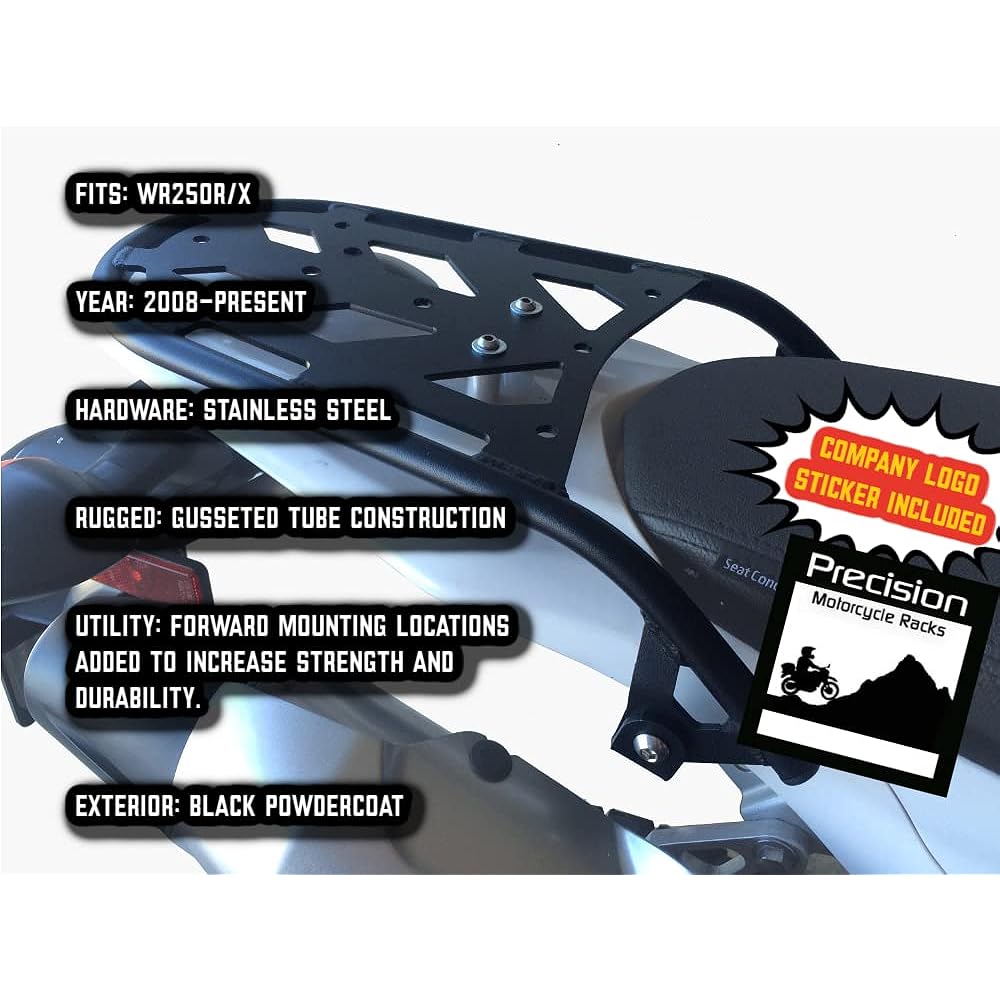 PMRACKS WR250R WR250X Rear Rack (2008-Present) Yamaha WR 250R 250X Luggage Rack 2008 2009 2010 2011 2012 2013 2014 2015 2016 2017 2018 2018 2018 9 2022 0 2021 2022 cargo carrier