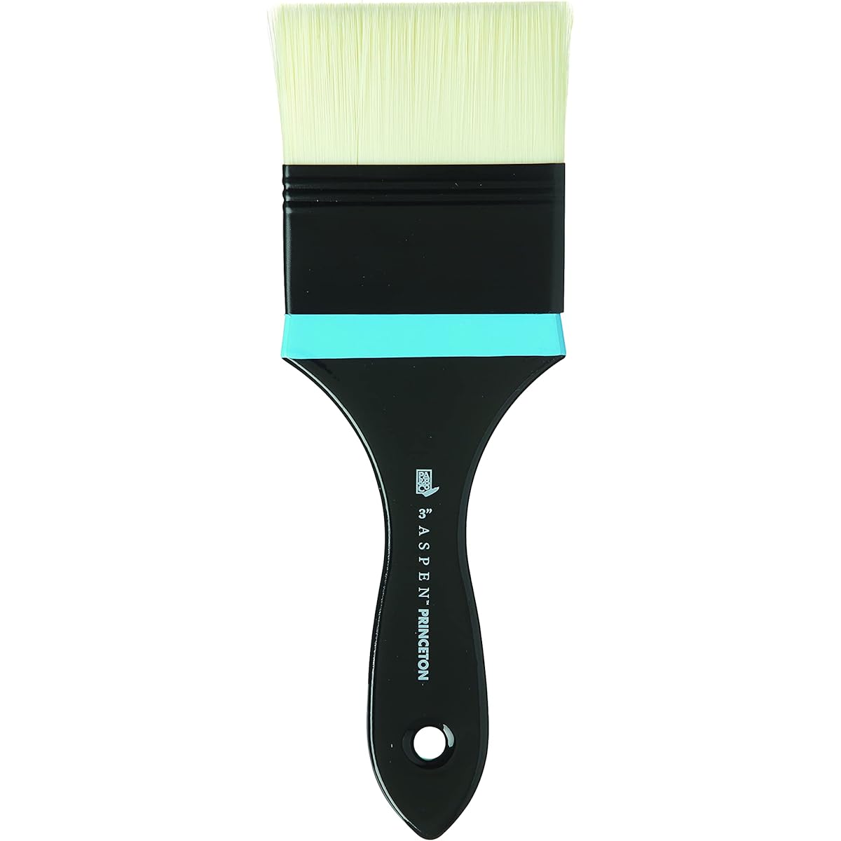 Princeton Aspen Glare Free Indoor/Outdoor Brush for Acrylics & Oils Series 6500 Synthetic Flat Motorer 3"