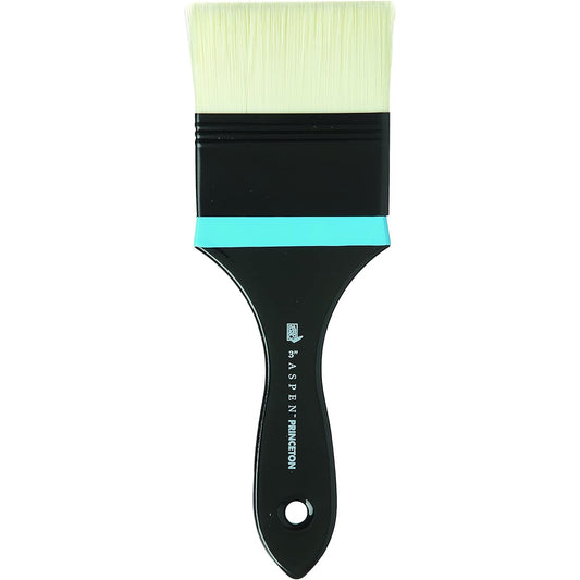 Princeton Aspen Glare Free Indoor/Outdoor Brush for Acrylics & Oils Series 6500 Synthetic Flat Motorer 3"