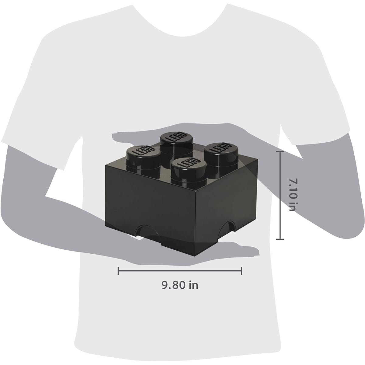 [LEGO] LEGO Storage Brick 4, Black 40030633 [Parallel import goods]