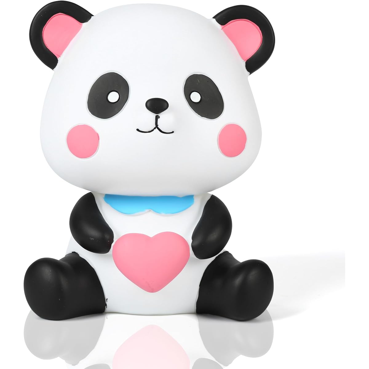 H&W Lovely Panda Baby Piggy Bank Shatterproof Piggy Bank First Coin Bank Best Christmas Birthday Children Boys Girls Home Decoration Blue (WK41-D3)
