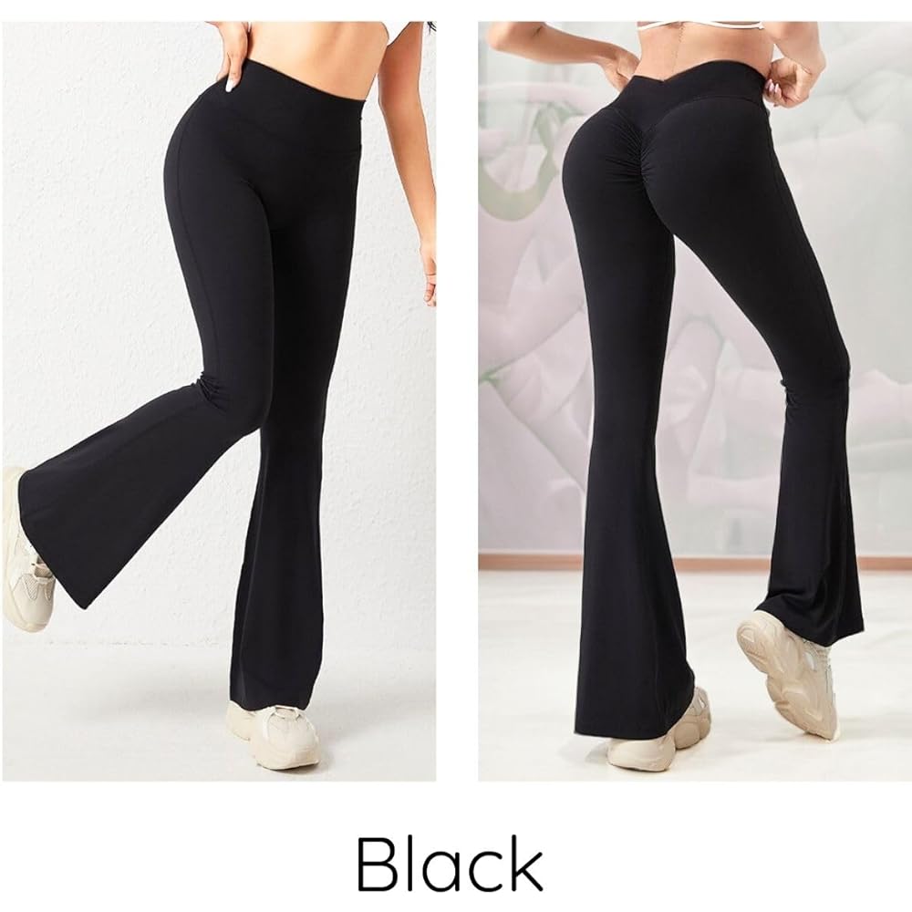 [VeroMan] Flare Pants Yoga Yoga Pants Flare Leggings Beautiful Butt Women's ppi-lef060