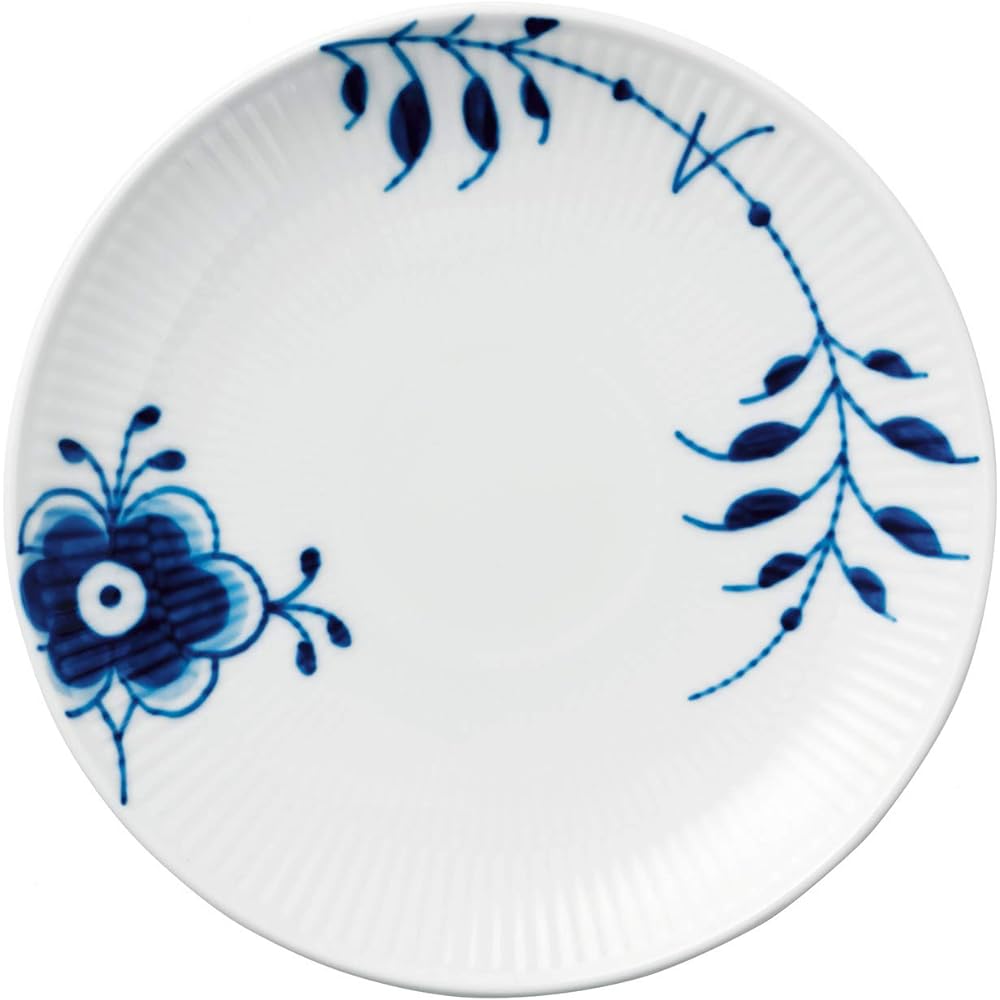 [Regular Imported Product] Royal Copenhagen Blue Fluted Mega Coupe Plate Dish 19cm Wedding Gift Present 1016903