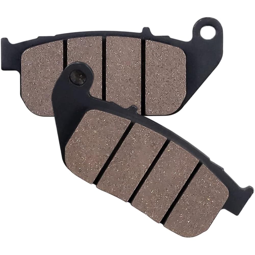 Cyleto Front and Rear Brake Pads Harley-Davidson XL883 XL 883 Sportster Standard 2004-2008 / XL883C Sportster 883 Custom 2004-2010