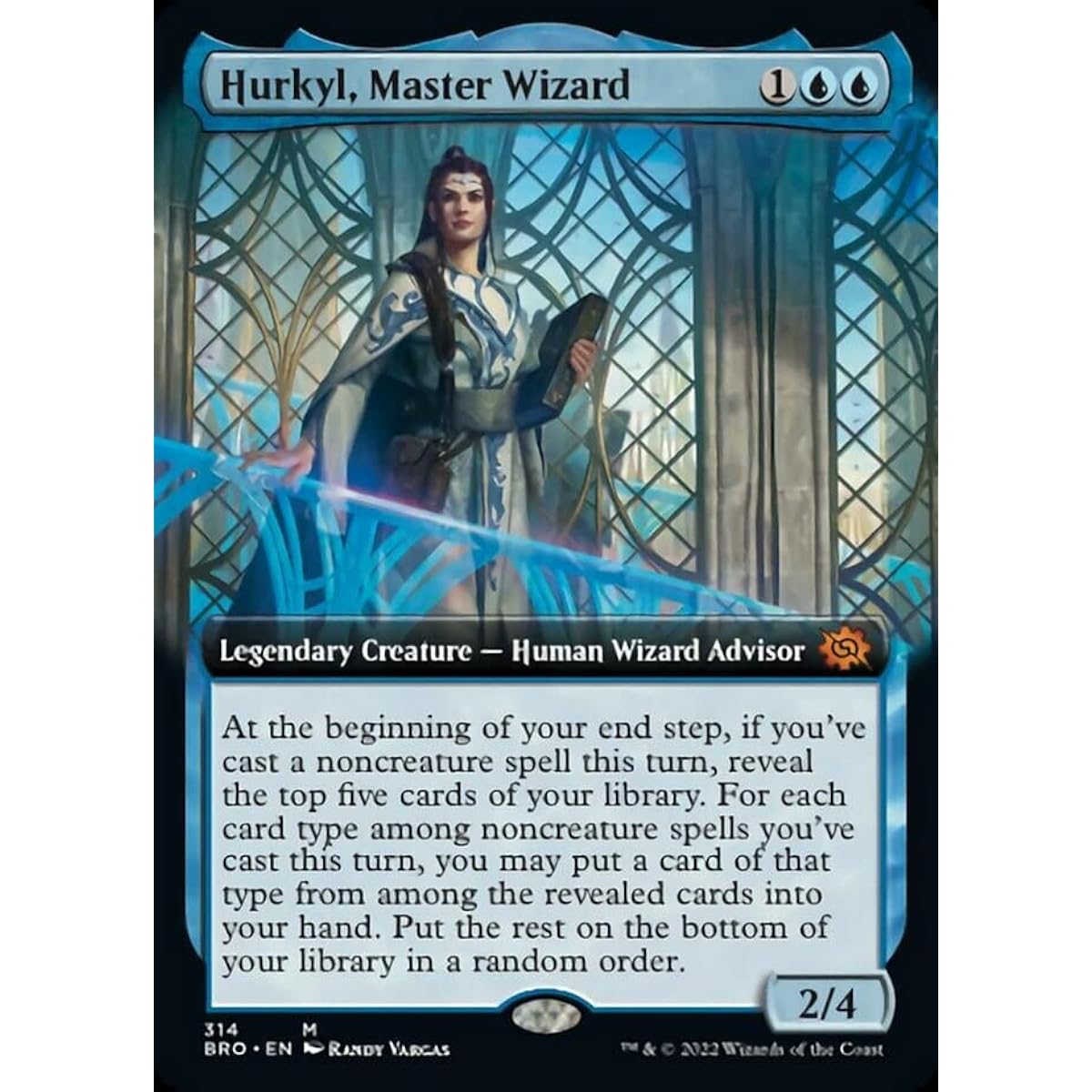 Magic: The Gathering - Hurkyl Master Wizard (314) - Extended Art - Brothers War