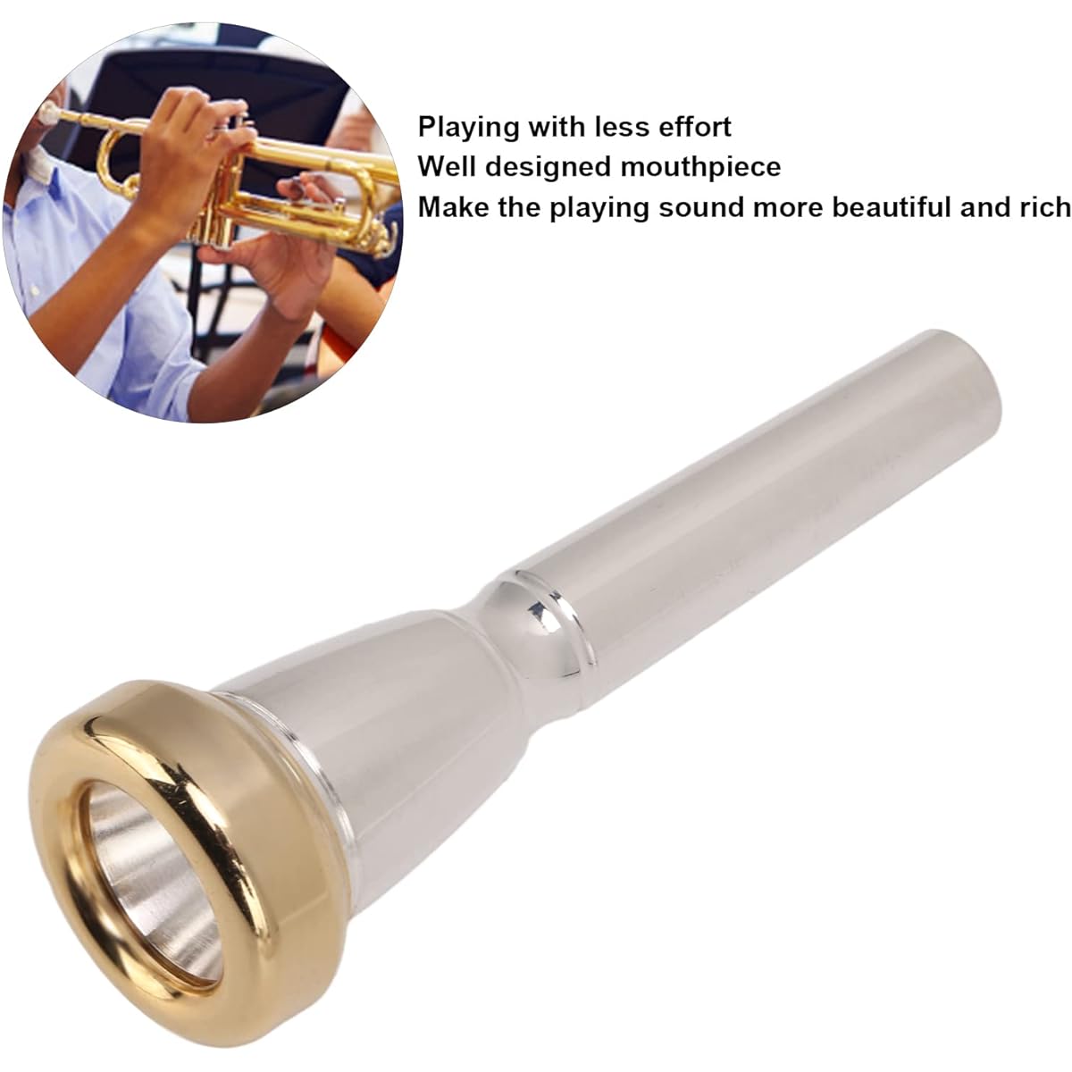 Trumpet mouthpiece set 3C 3B 2C 2B metal trumpet mouthpiece beginner trumpet practice mouthpiece
