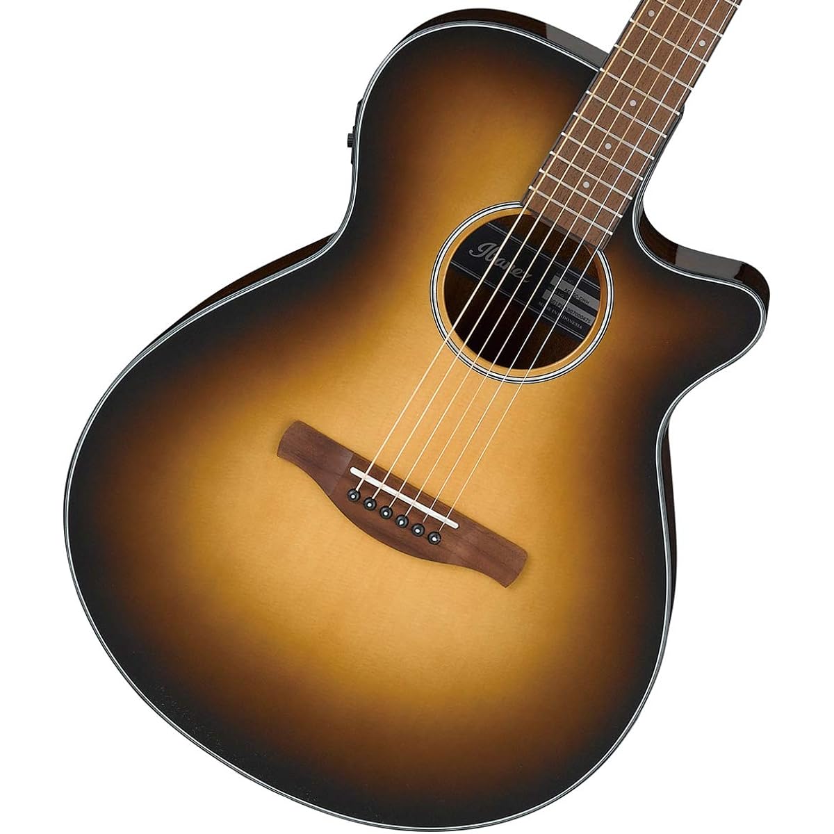 Ibanez Ibanez Just-sized electric-acoustic guitar AEG series [Dark Honey Burst High Gloss] Brown AEG50-DHH