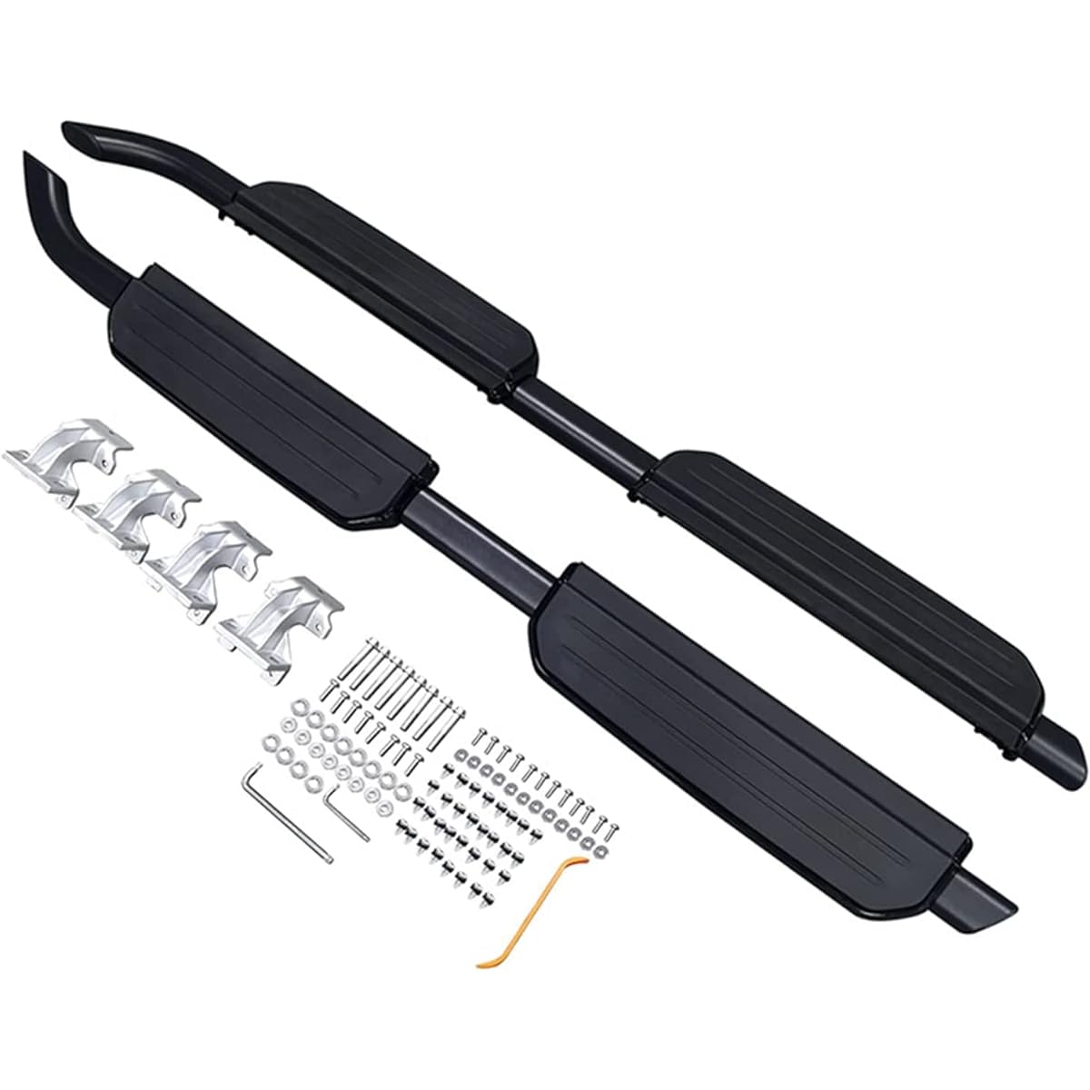 Bestmotoring Side Steps Running Boards for Land Rover Defender 110 L663 4-Door 2020 2021, Left and Right Set, Aluminum Side Steps, Rail Bars, Step Boards, Accessories (Black)