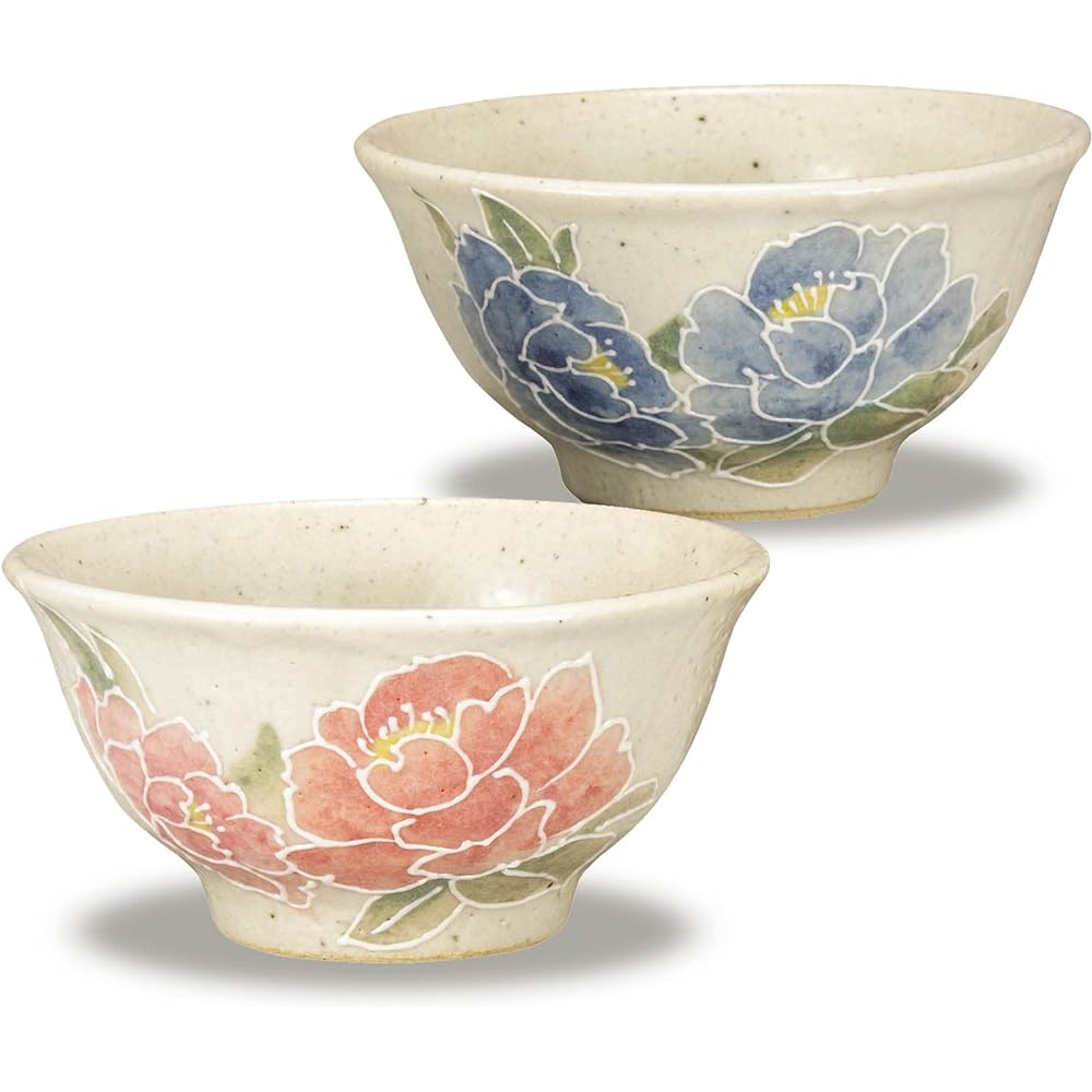 Married couple's bowl, stylish tableware, Kutani ware, pair, rice bowl, incense, pottery, bowl, brand, Japanese tableware, made in Japan