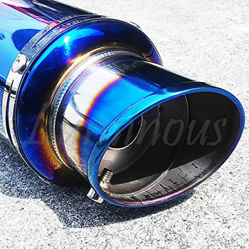 Titanium baked style slip-on muffler silencer 51mm 50.8mm Zephyr 400 Zephyr 750 Zephyr 1100 Balios ZR250A ZR250B ZRX400 ZRX1100 ZRX1200 Daegu Z1 Z2 Z900 750RS Z750FX KZ750D Z1000J Z1-R General purpose