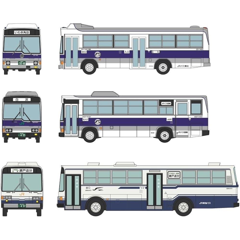 TOMYTEC The Bus Collection Bus Collection JR Bus 35th Anniversary Honshu 5 Company Set Diorama Supplies
