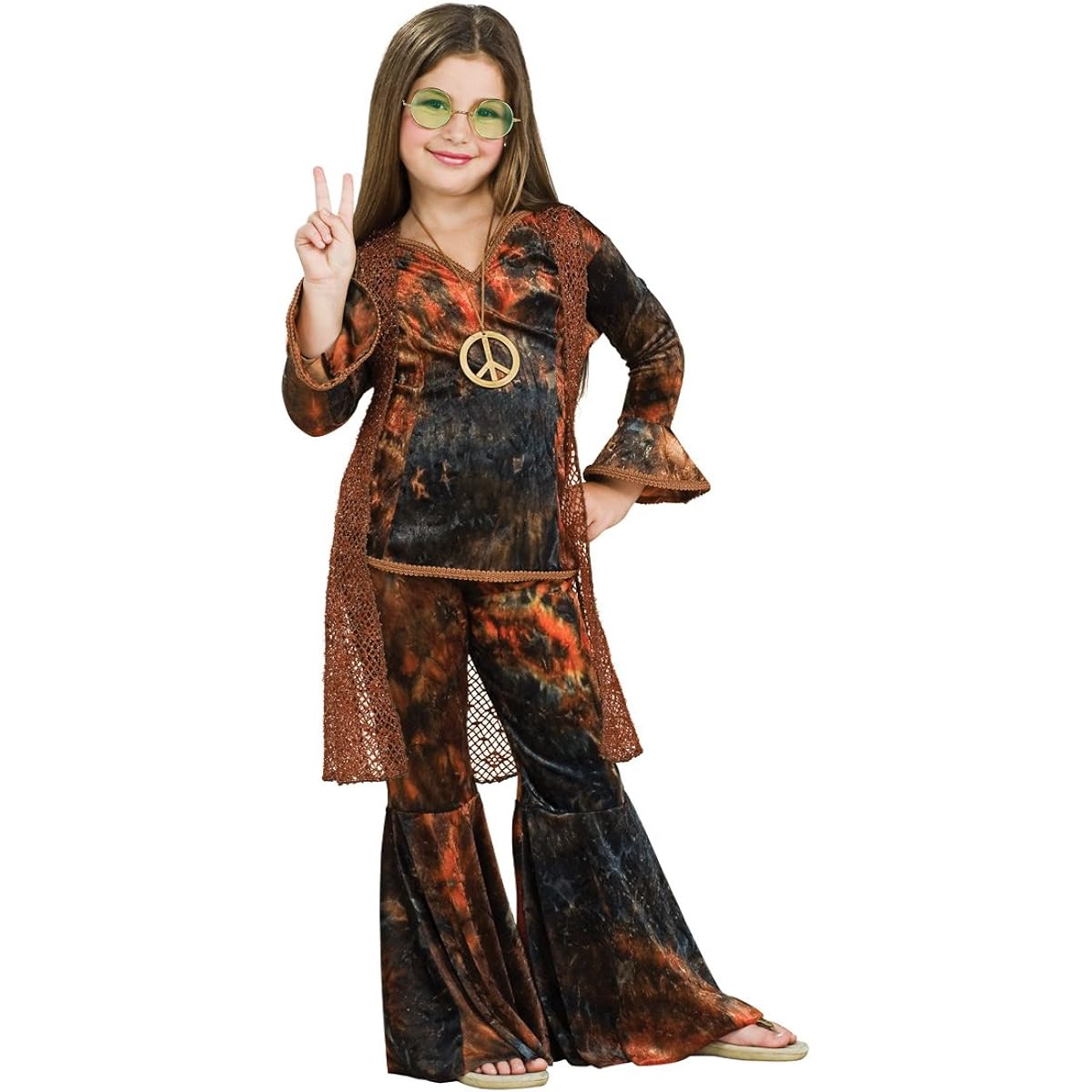 Rubies Feelin Groovy Woodstock Diva Kids Costume, Small