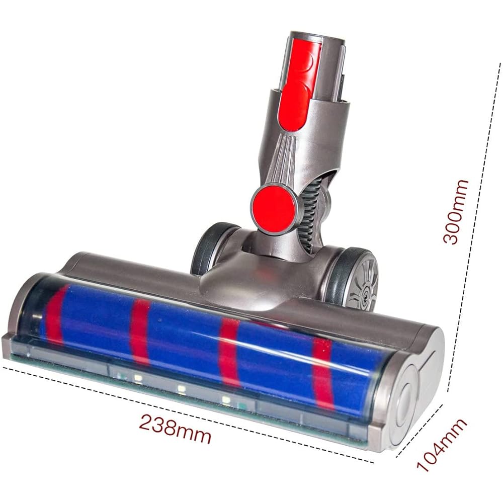 KIOMOKI Vacuum Cleaner Head for Dyson V8 SLIM Head V8 Slim Fluffy Extra (SV10K EXT BU) V8 Slim Fluffy (SV10K SLM) V7 Slim (SV11 SLM) Vacuum Cleaner Head for V8 slim Fluffy plus Dyson Vacuum Cleaner Head Vacuum Cleaner Replacement Parts V8 slim head