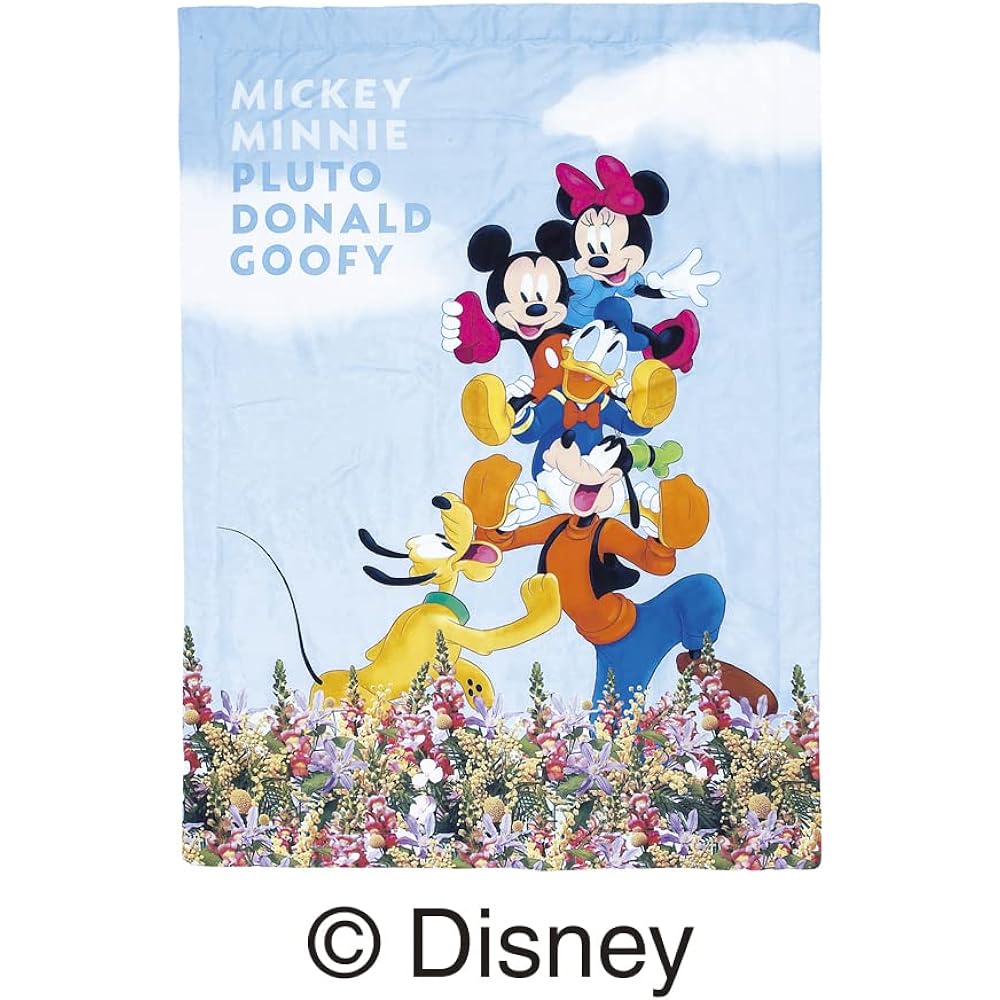 Showa Nishikawa Comforter, Light Cotton, Mickey & Friends, 140 x 190 cm, 2230362460008