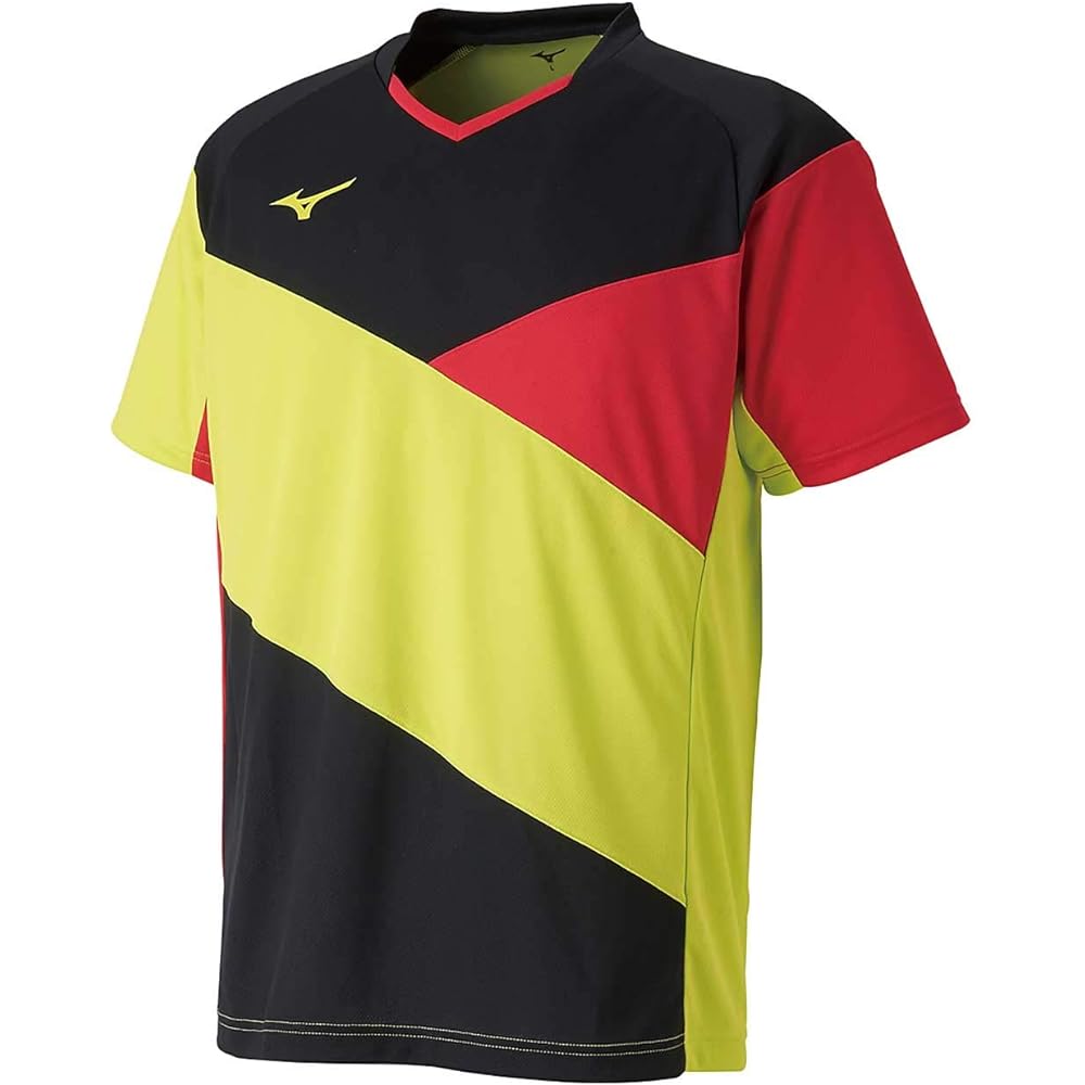 [Mizuno] Table Tennis Wear, Game Shirt, Short Sleeve, Standard, Dynamotion Fit, Sweat Absorption, JTTA Officially Approved 82JA9003