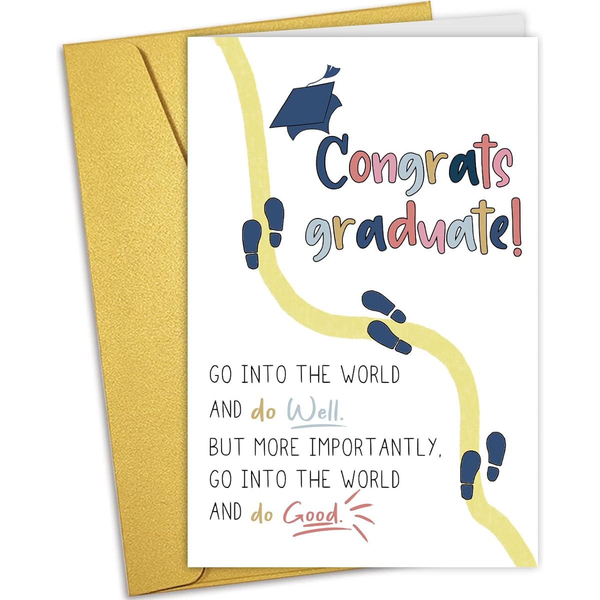 Nchigedy Cute Graduation Cards High School/College Graduation Congratulations Cards Graduation Cards