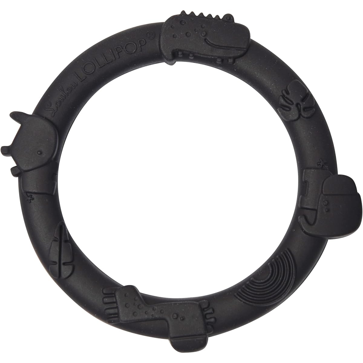 Loulou Lollipop Wild Teething Ring Set (Grey)