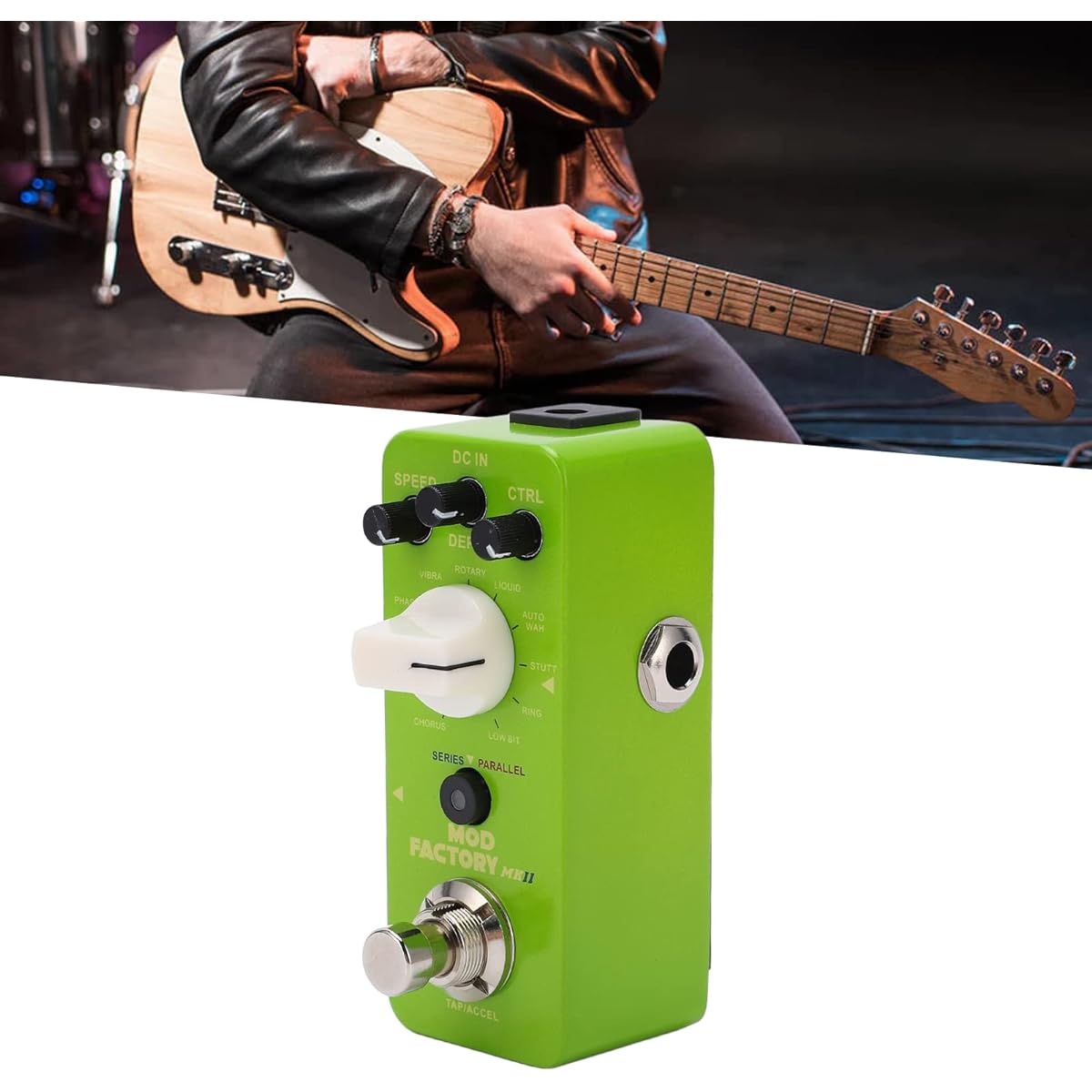 Single-Effect Pedal Portable, high-performance effects with easily adjustable 1/4 mono audio interface