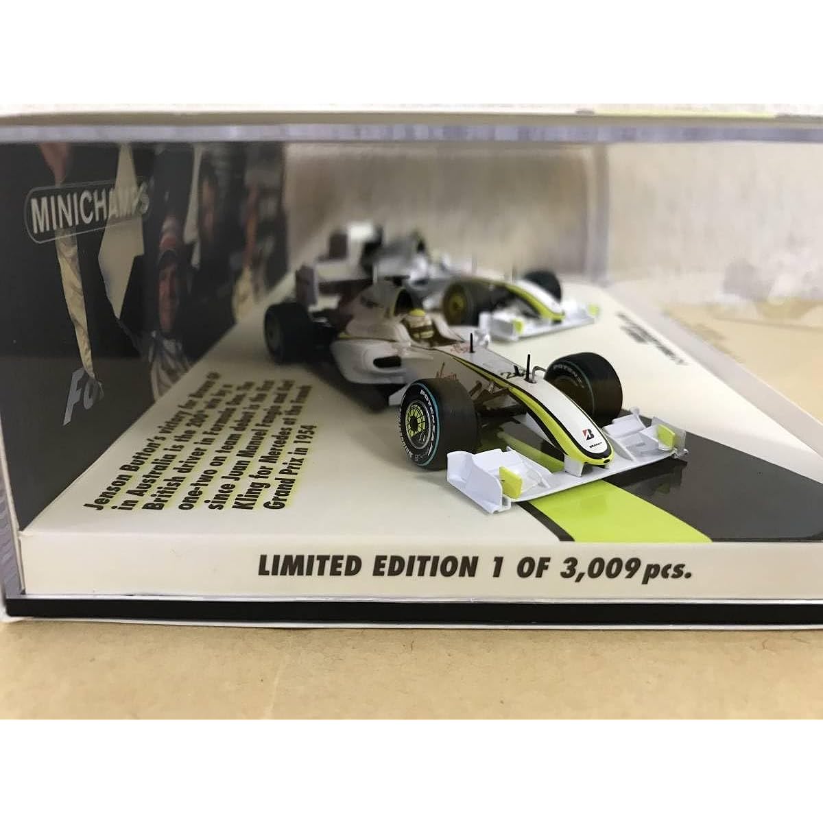 1/43 Brown GP Mercedes BGP001 F1 2009 Australian GP 1-2 Finish Button/Barrichello 2-Car Set 402092223