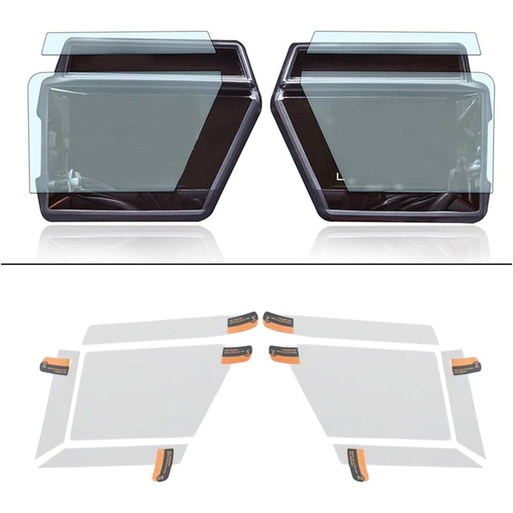 Fits for Tracer 9 2021-2022 Spare Parts Easy to Install 2Pcs Motorcycle Screen Protector Instrument Protection Film Protector Instrument