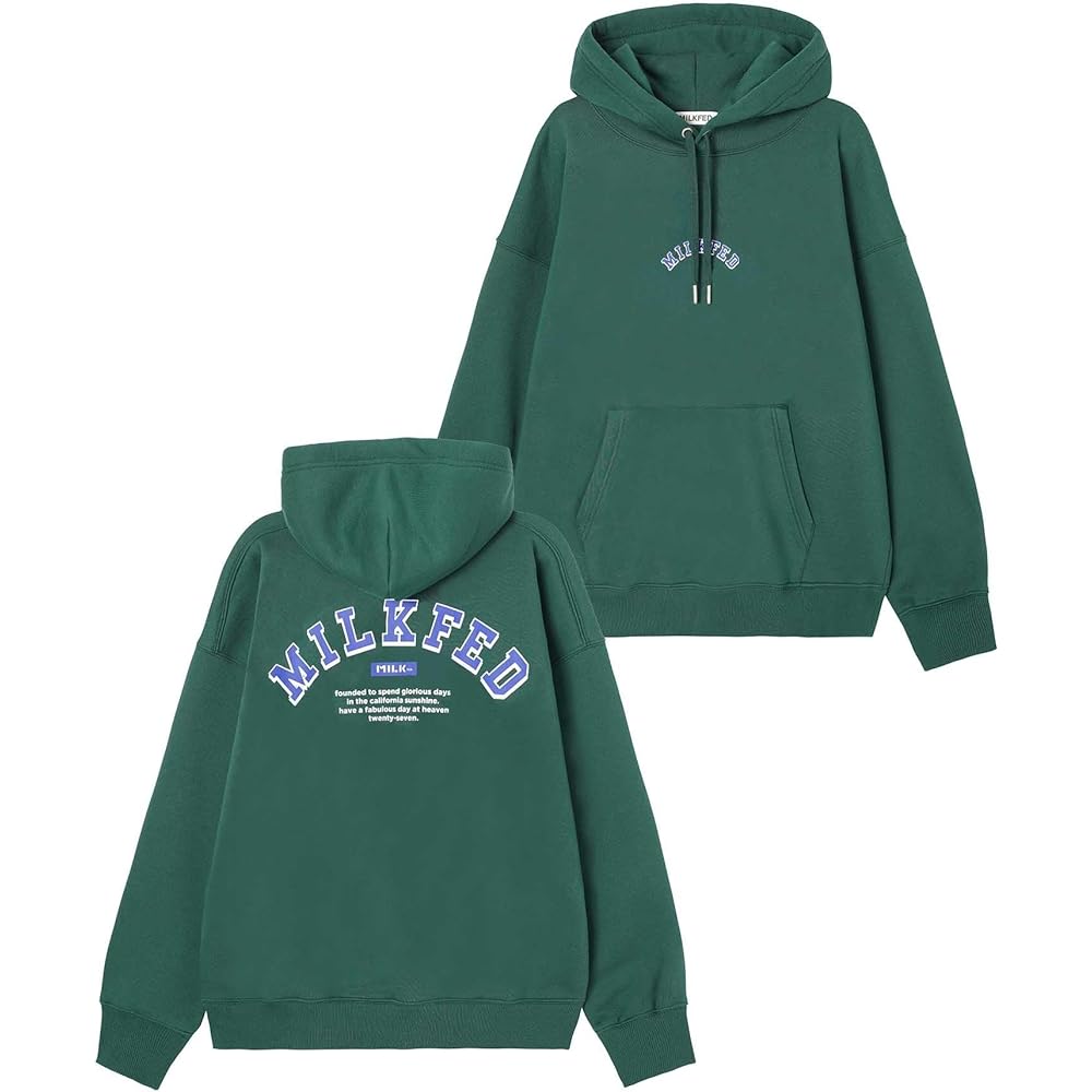 [Milkfed] Hooded Sweatshirt COLLEGE ARCH LOGO SWEAT HOODIE Women's