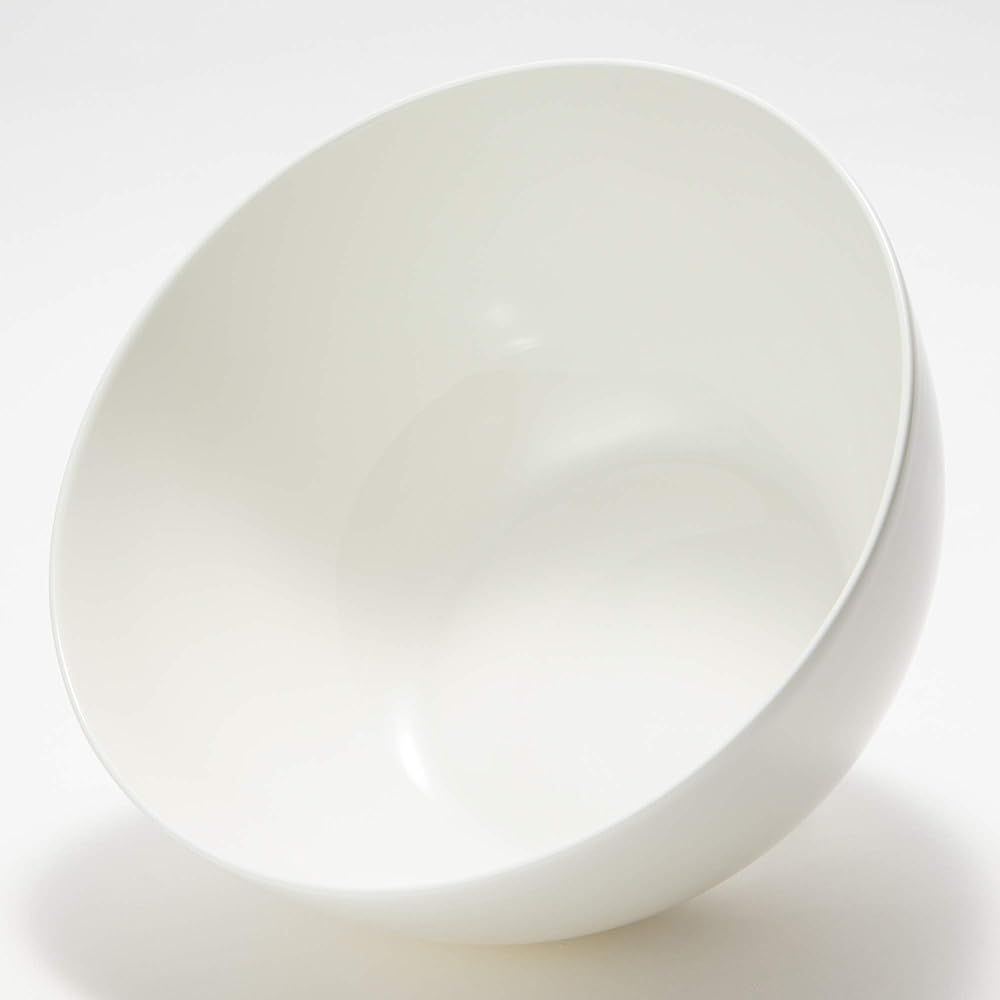 NARUMI Bowl Plate Styles COOL COUPE 25cm White Simple Stylish Bowl Salad Bowl Large Microwave Warm Dishwasher Safe Gift Box Included 51326-3572
