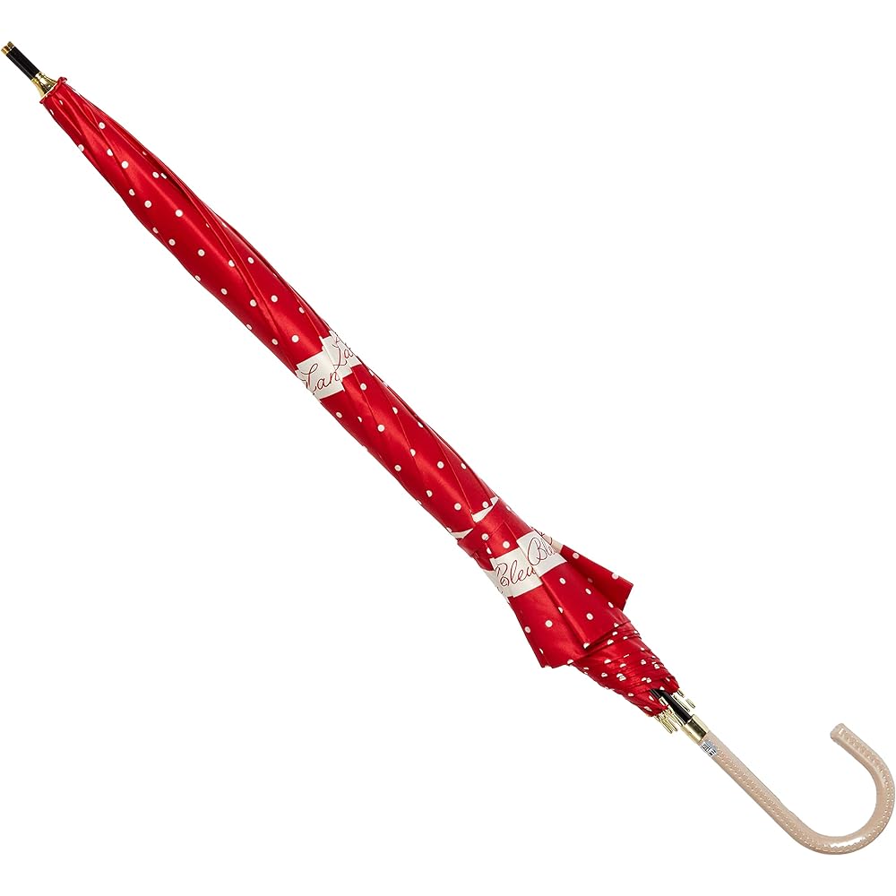 [Lanvin Blue] MOONBAT LANVIN en blue Dot pattern rain umbrella long umbrella fashionable heart cute ladies