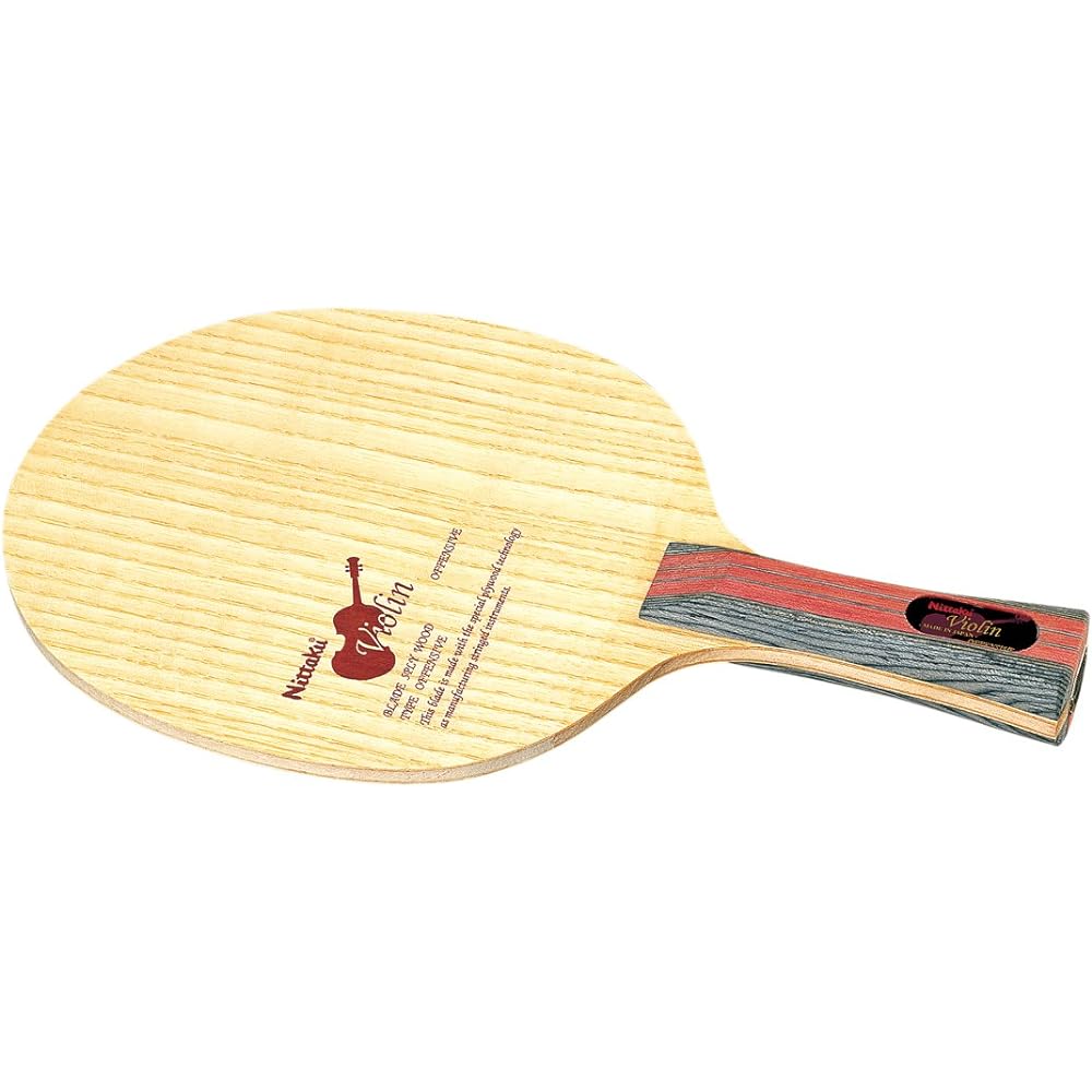 Nittaku Table Tennis Racket Violin Shakehand Attack 5 Pieces Plywood