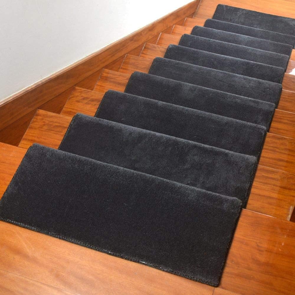 Stair mat, 18 mm thick, 10 sheets, fluffy, non-slip, soundproof, foldable, new type, gentle on feet and back, super thick, scratch resistant, suction, stays in place, durable, suitable for all seasons, stair cushion, stair carpet, large, rectangular, 65