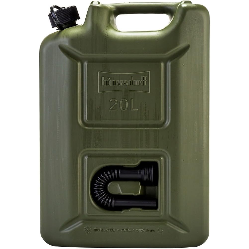 [Hunersdorff] Hunersdorff Fuel Tank Polytank Fuel Campro 20L Water Tank 802000 Olive FUEL CAN PRO Fuel Kerosene Tank Canister Outdoor Camping [Parallel Import]
