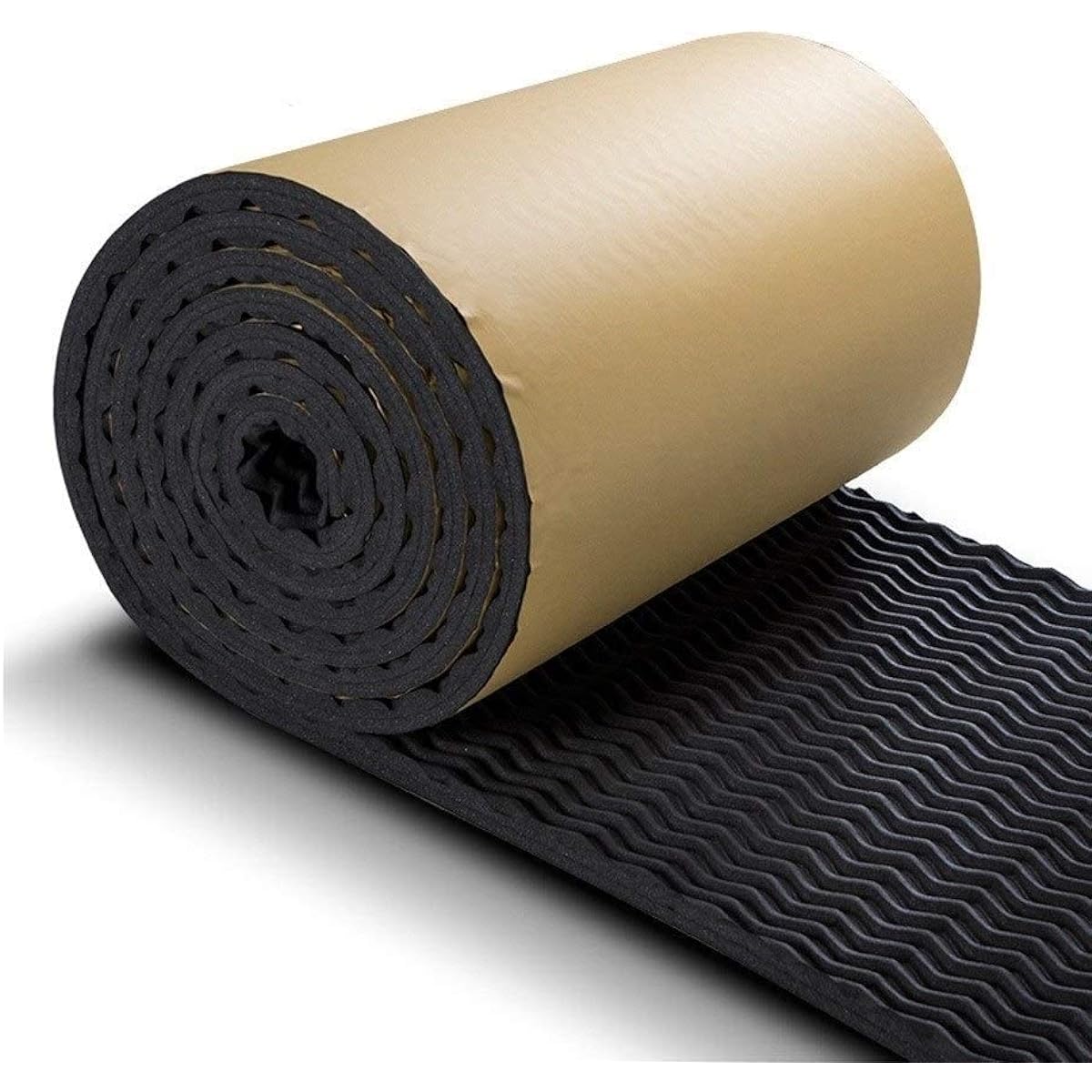 Easy to install sound absorbing cotton, multicolor waterproof acoustic panel home theater soundproof rubber foam sheet (red) (black)