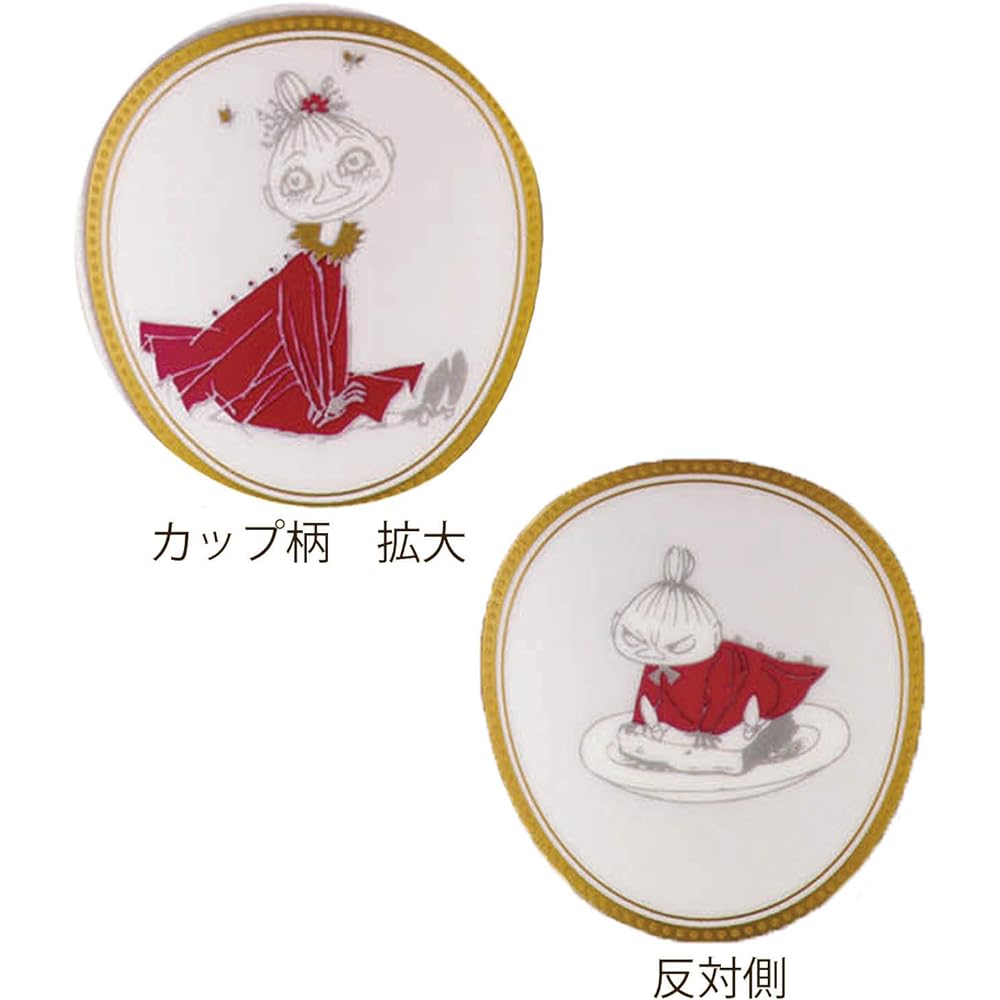 Noritake Cup & Saucer (Coffee Tea) 245cc Moomin Moominvalley Summer Festival 1 Guest Red Bone China TG93686/N-092L