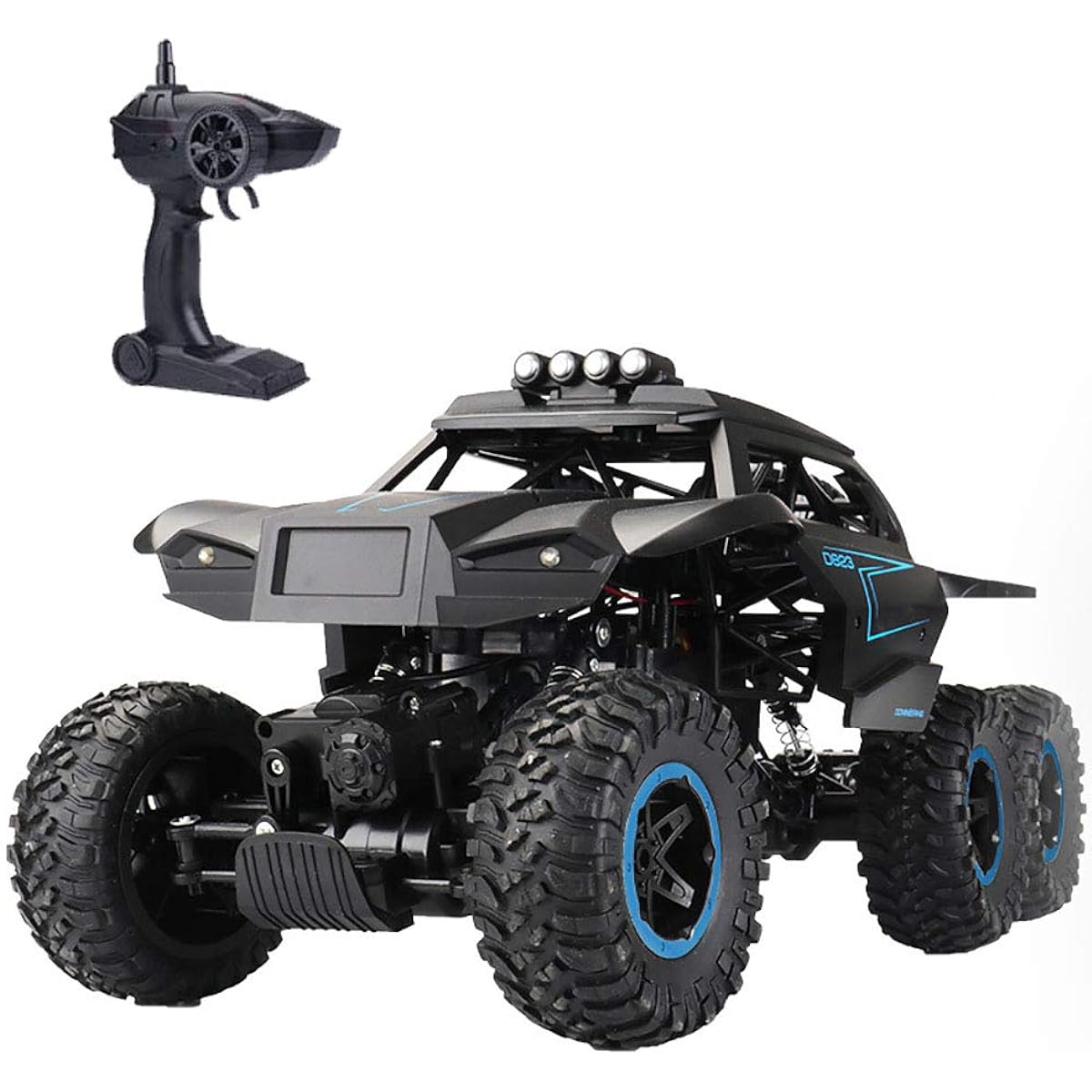 RC Car, 1:12 High Speed 6WD RC Off-Road Car RTR Buggy Monster Truck, 2.4Ghz Electric Toy Remote Control 50M Climbing, All-Terrain Rock Crawler Car Best Gift for Boys, Single Battery