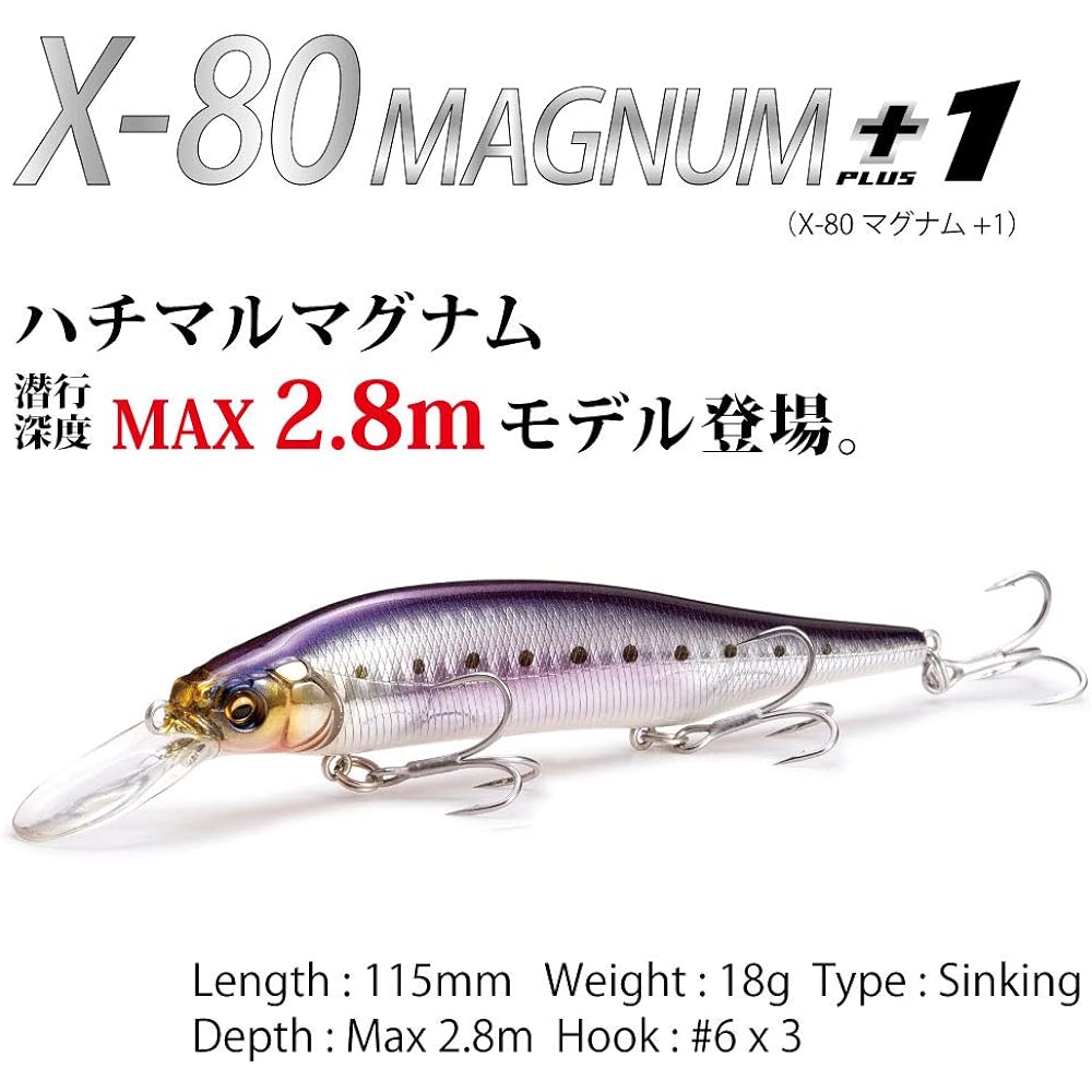 Megabass X-80 MAGNUM+1(X-80 Magnum+1) GG IL Sardine