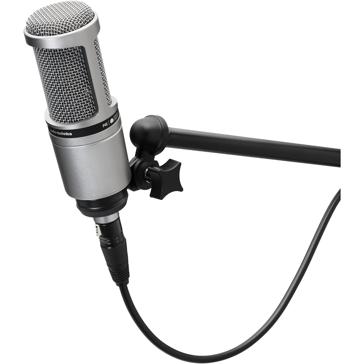 [ Exclusive] Audio Technica AT2020GM Condenser Microphone XLR Video Distribution Home Recording Podcast Live DTM Gaming Game [Domestic Genuine Product] Gunmetal