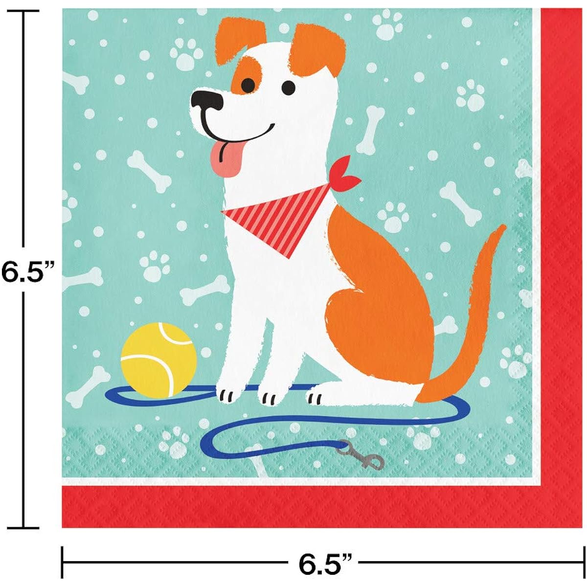 48 dog party napkins