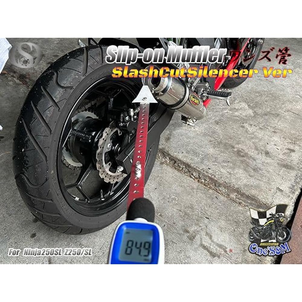 W2-312SS Genuine Genuine Exhaust Pie Exclusive 50.8mm 50.8φ Muffler With Intermediate Pipe Slip-on Muffler Silencer NINJA250SL Z250SL Z250 Ninja 250SL (Silencer Tip/Slash Cut)