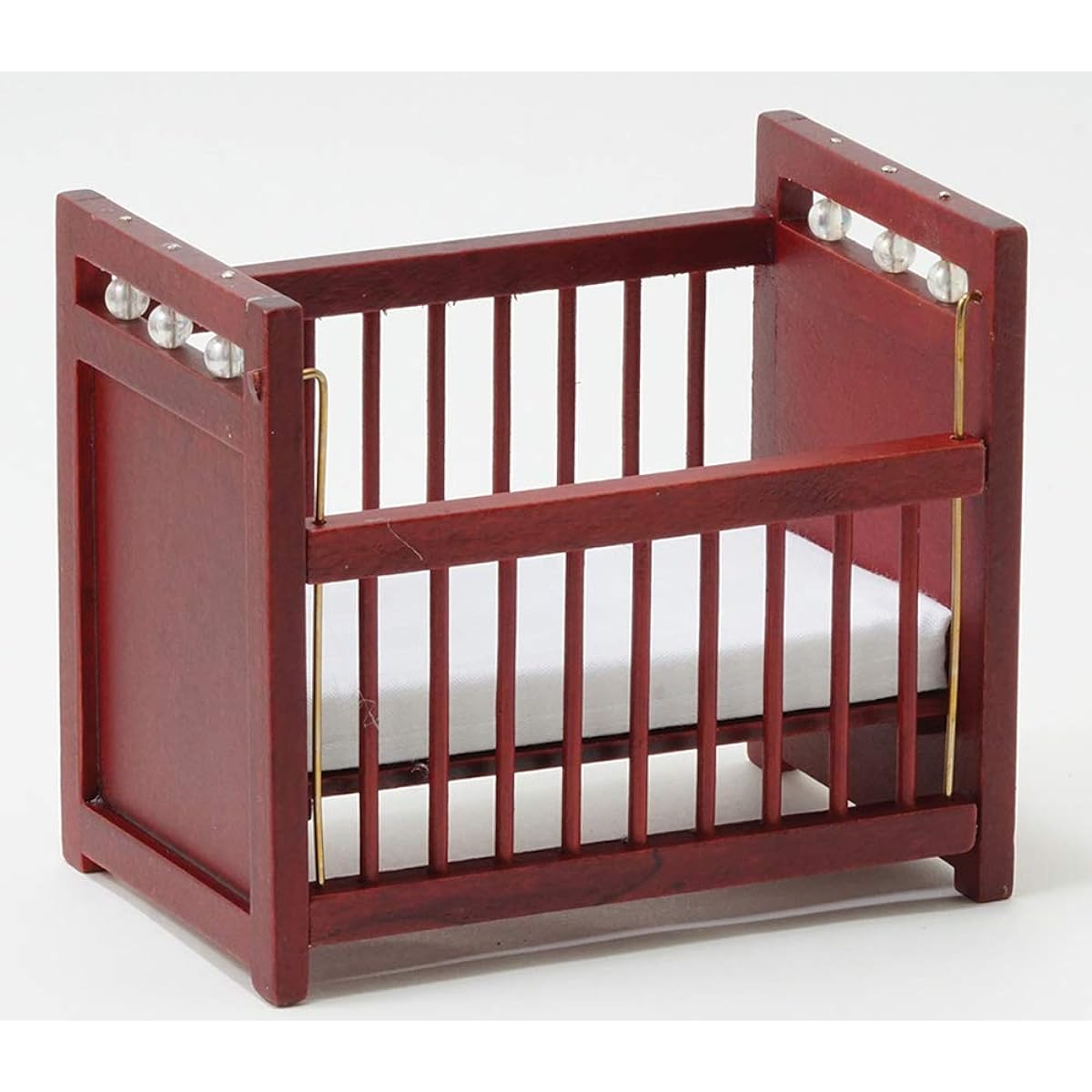 Classics by Handley Dollhouse Miniature Crib Mahogany
