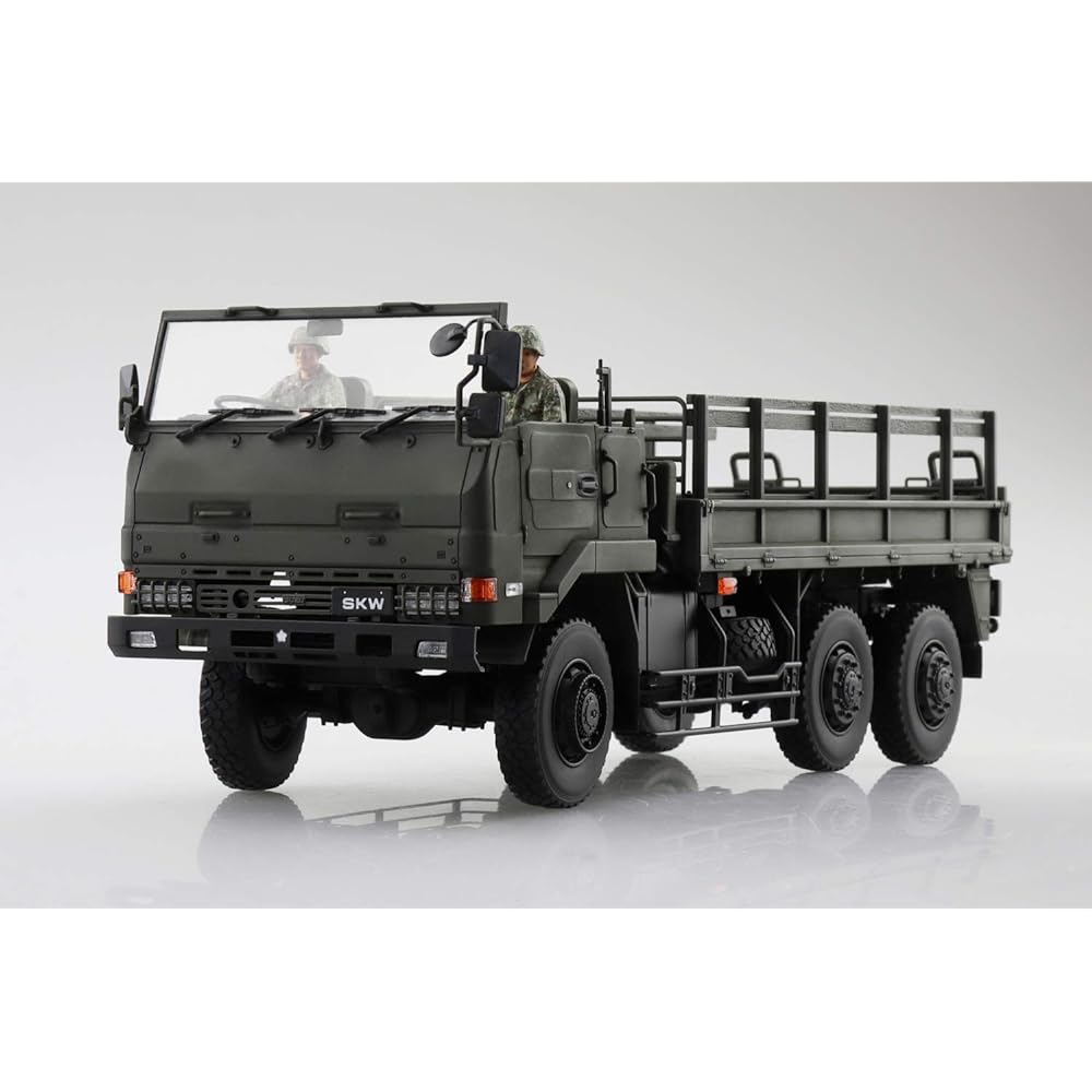 Aoshima Bunka Kyozaisha 1/35 Military Model Kit Series No.1 Self-Defense Force 3 1/2t Truck (SKW-477) Plastic Model